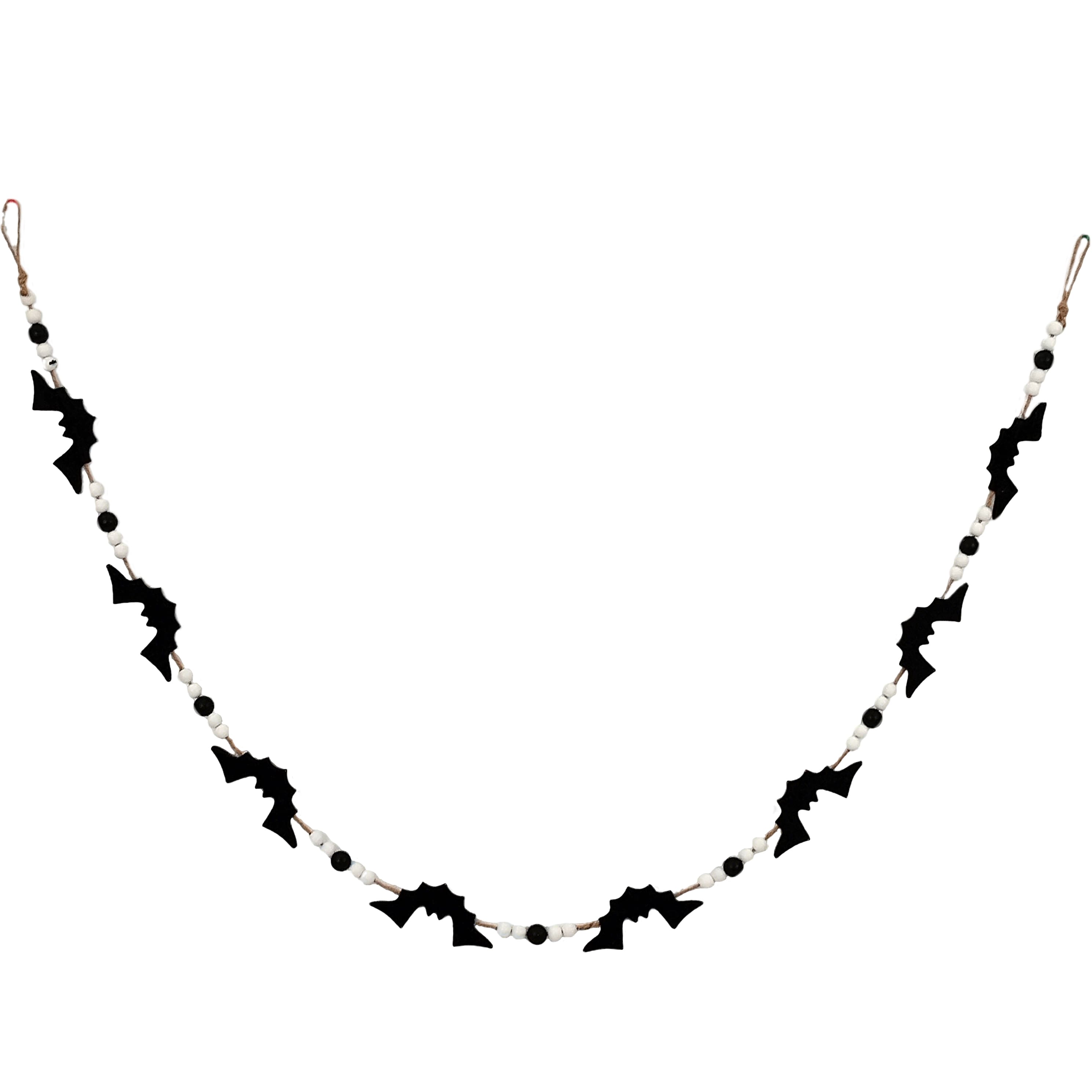 6ft. Black & White Bead & Bat Garland by Ashland®