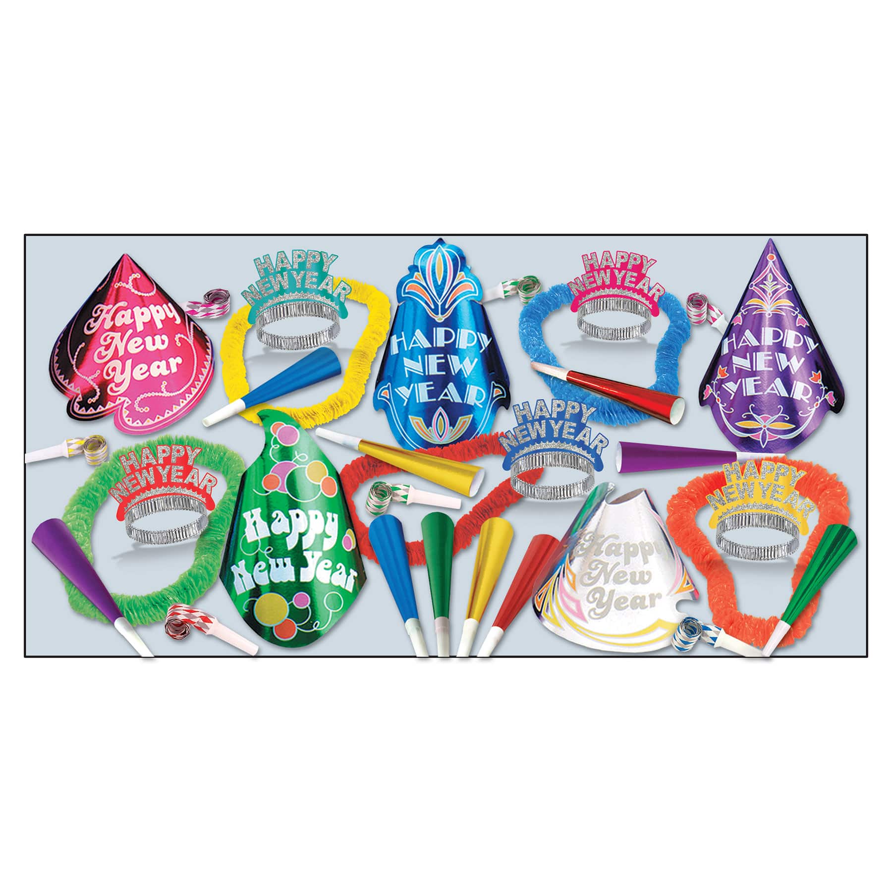 Beistle New Year Cabaret Party Favor Kit for 50