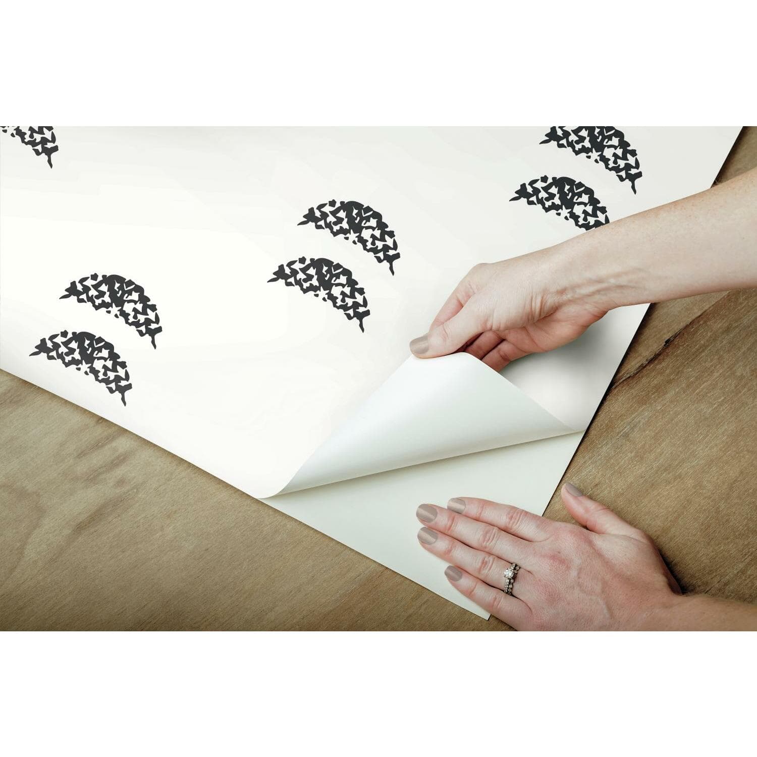RoomMates Rose Lindo Half-Moon Peel & Stick Wallpaper