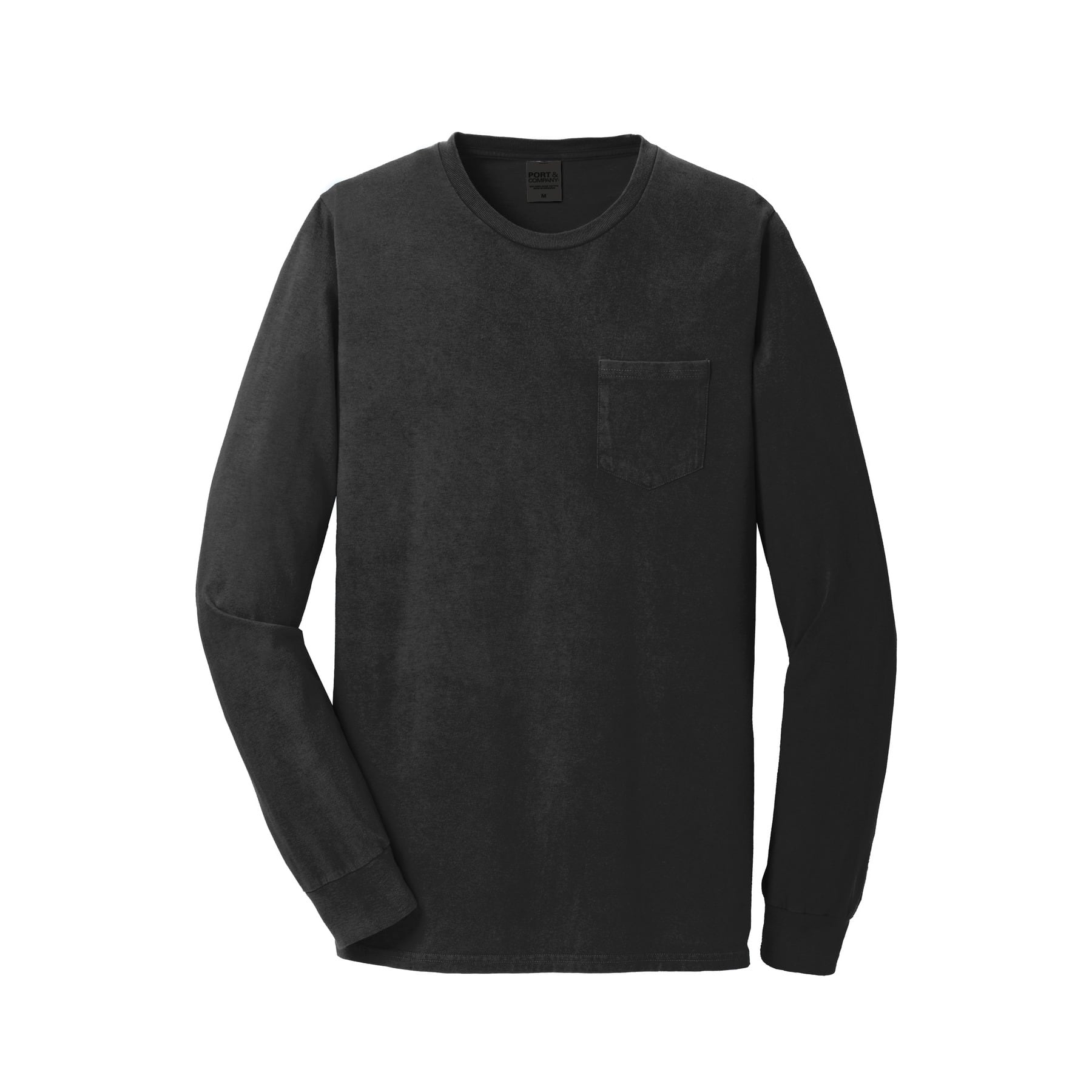 Port & Company® Beach Wash® Garment-Dyed Long Sleeve Pocket T-Shirt