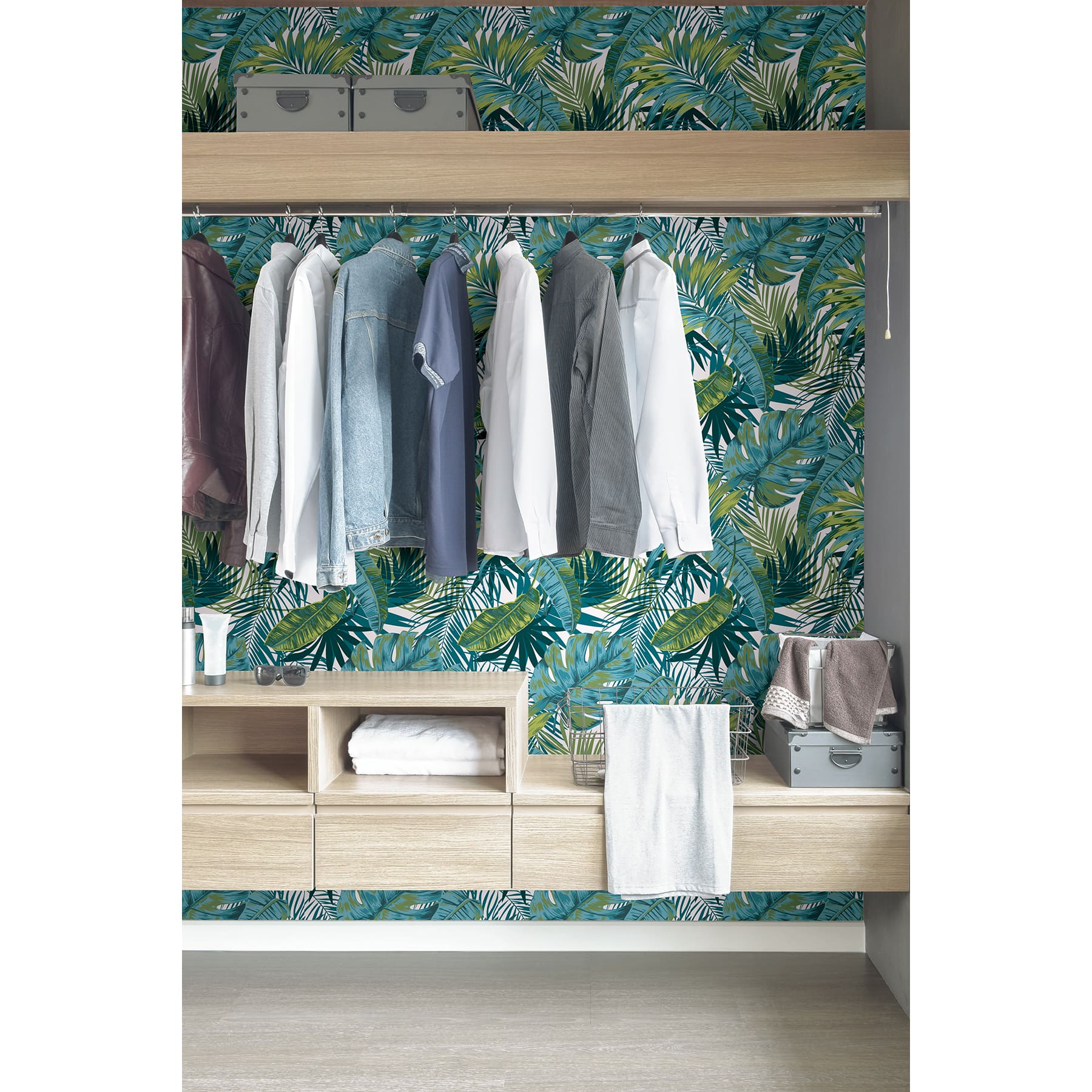My Style Bangalow Tropical Palm Peel & Stick Wallpaper