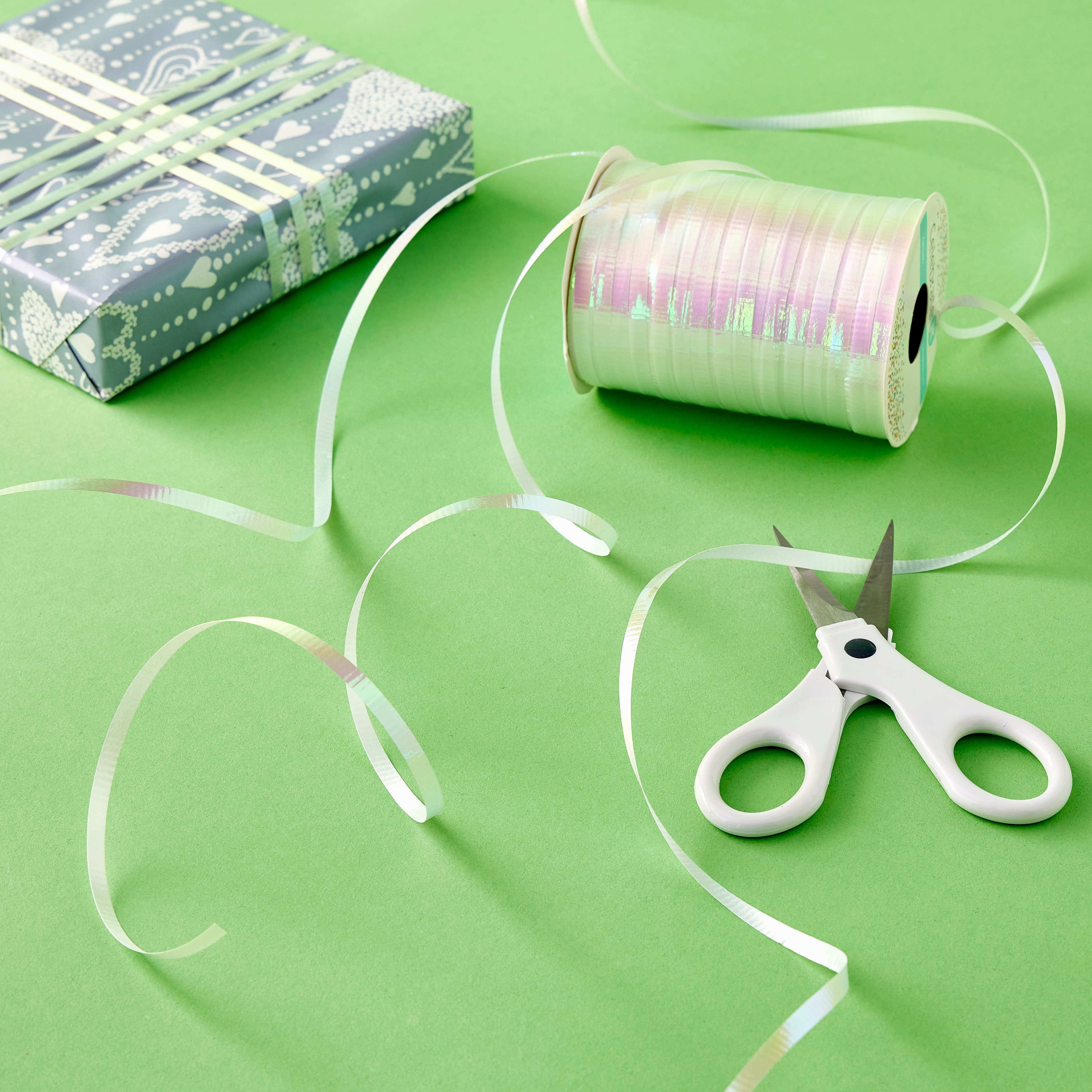3/16" Iridescent White Curling Ribbon by Celebrate It™