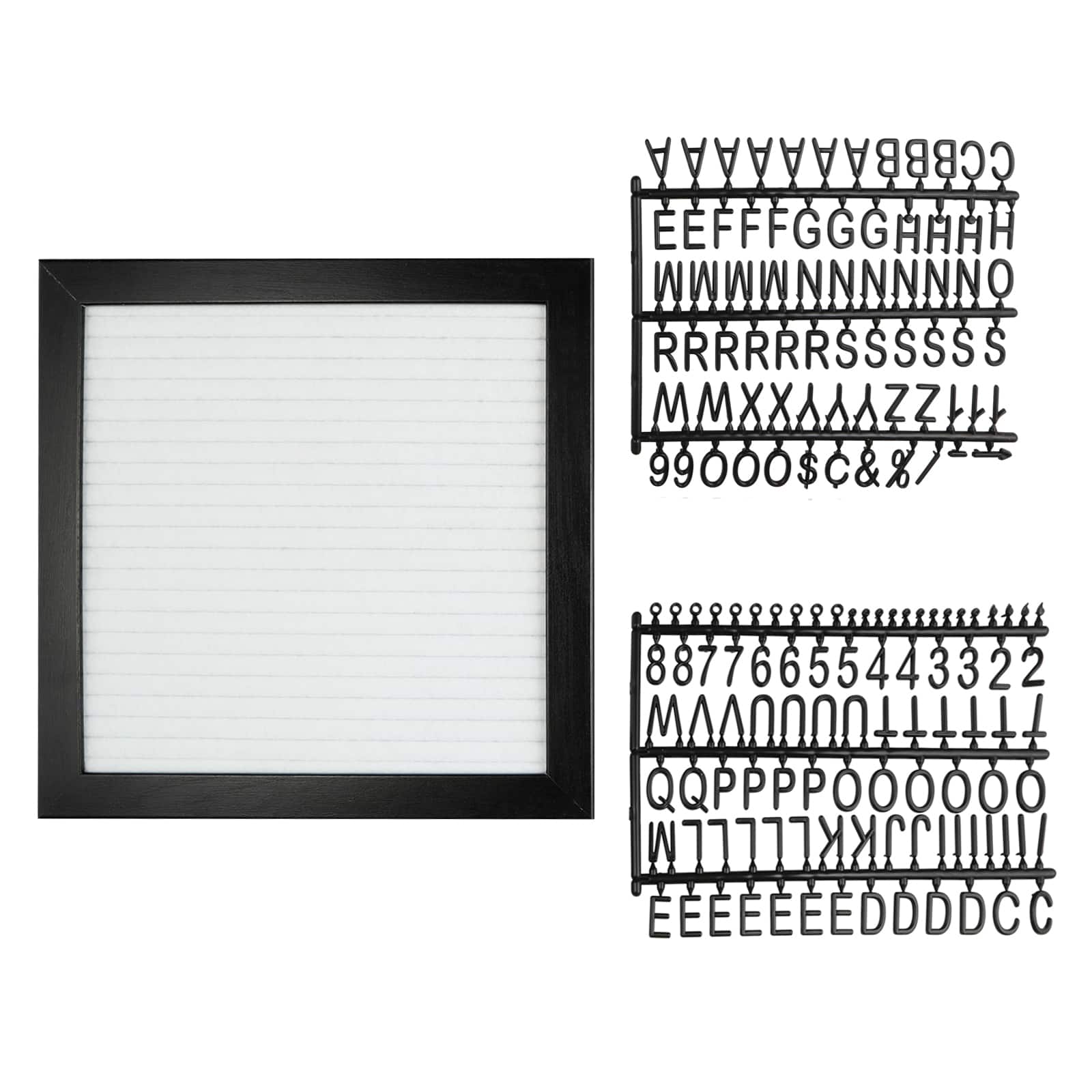 6 Pack: 8" x 8" White Felt Letter Board by Make Market®