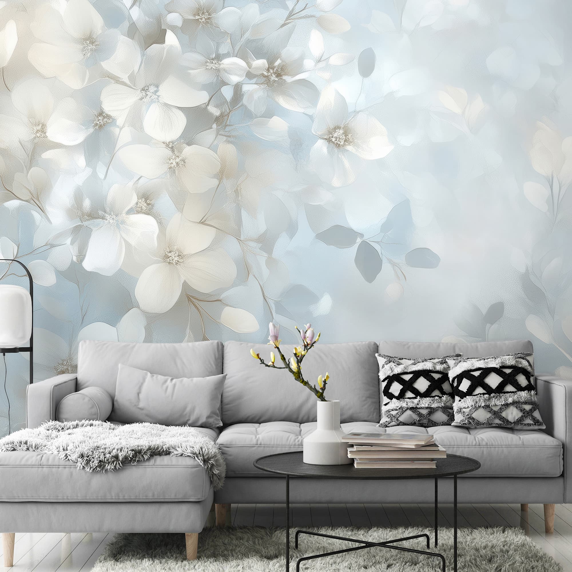 Designs Direct Auralie Blue Wall Mural
