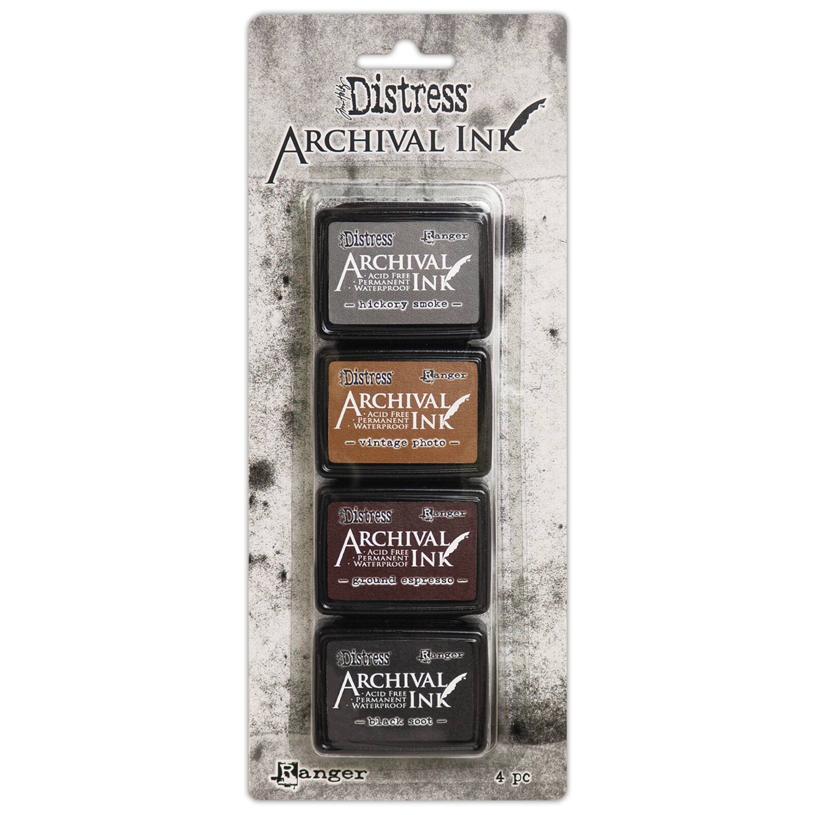 6 Packs: 4 ct. (24 total) Tim Holtz® Distress Mini Archival Ink™ Pad, Kit 3