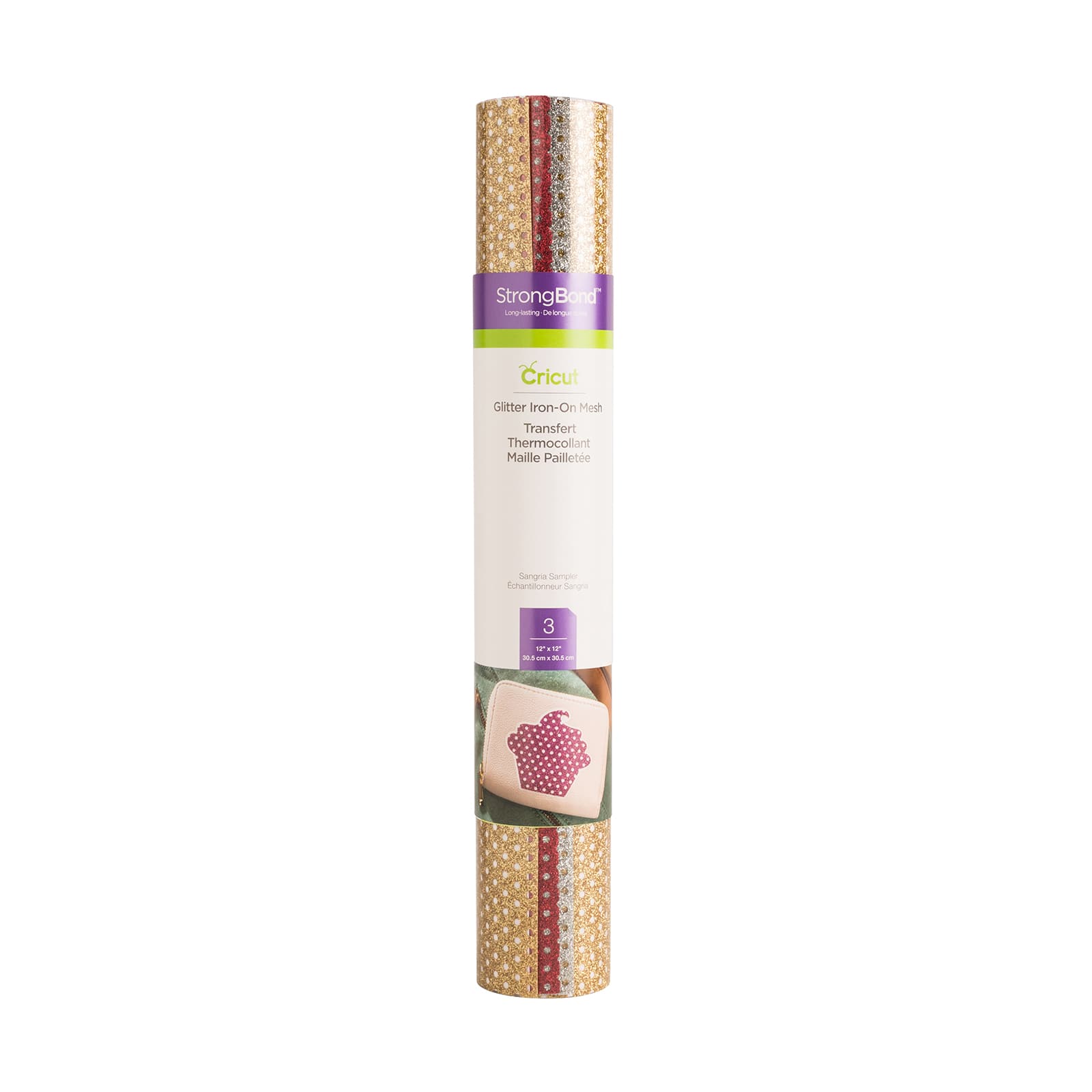 Cricut® Glitter Iron-On Sangria Mesh Sampler