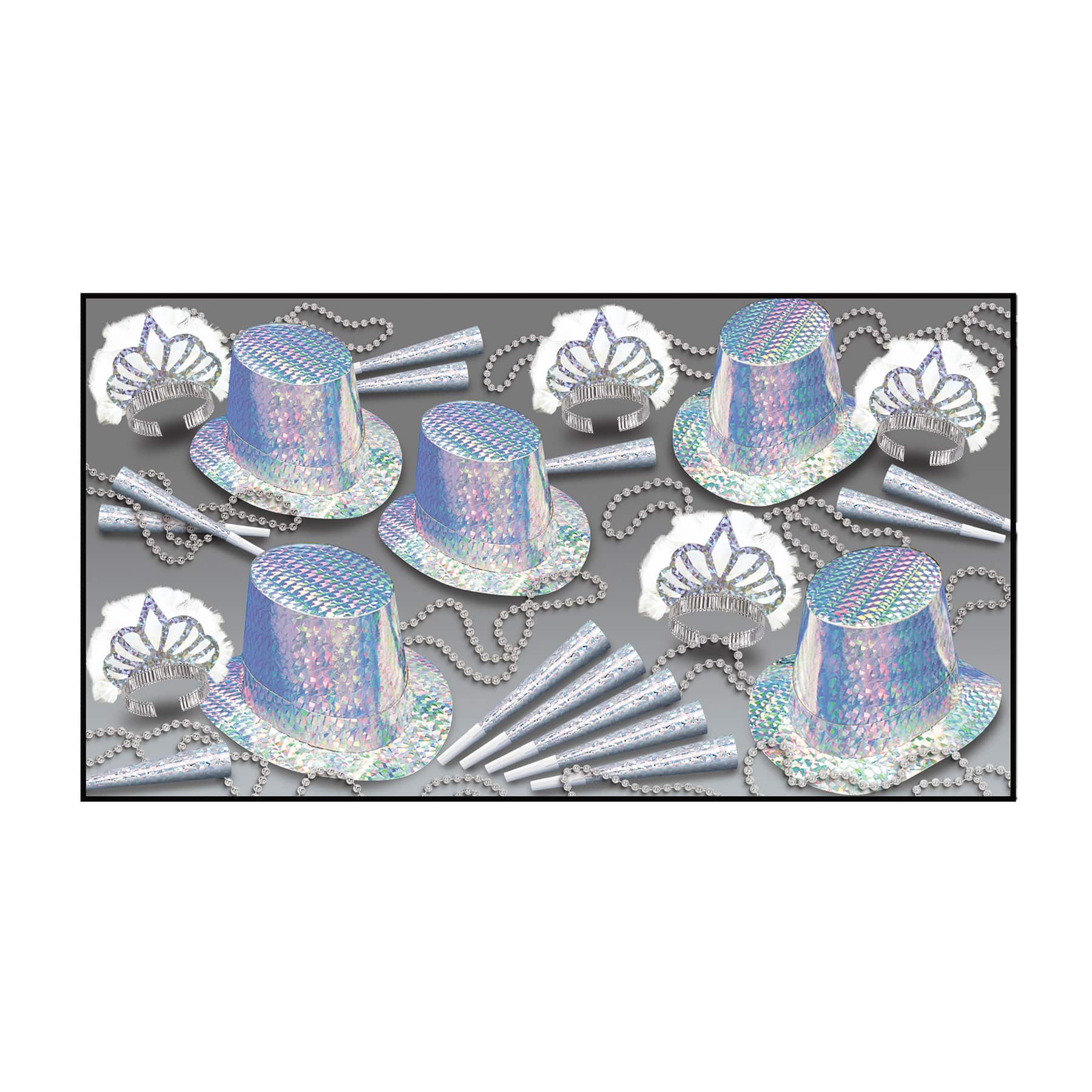 Beistle New Year Diamond Collection Party Favor Kit for 50