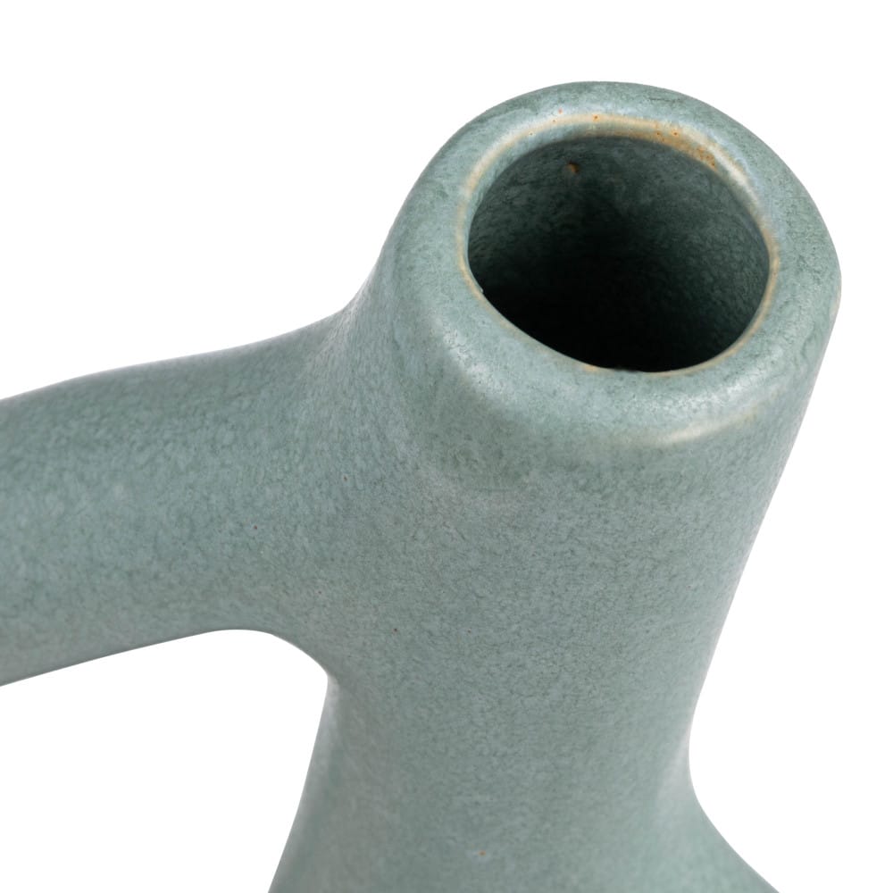 Hello Honey® Bloomingville 15" Matte Blue Stoneware Sculptural Vase