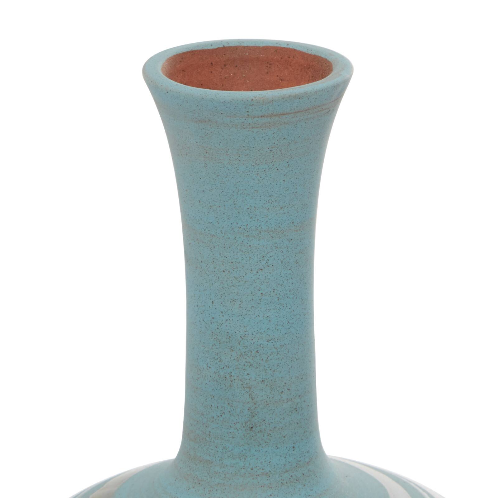 Pink Ceramic Contemporary Vase 15" x 9" x 9"