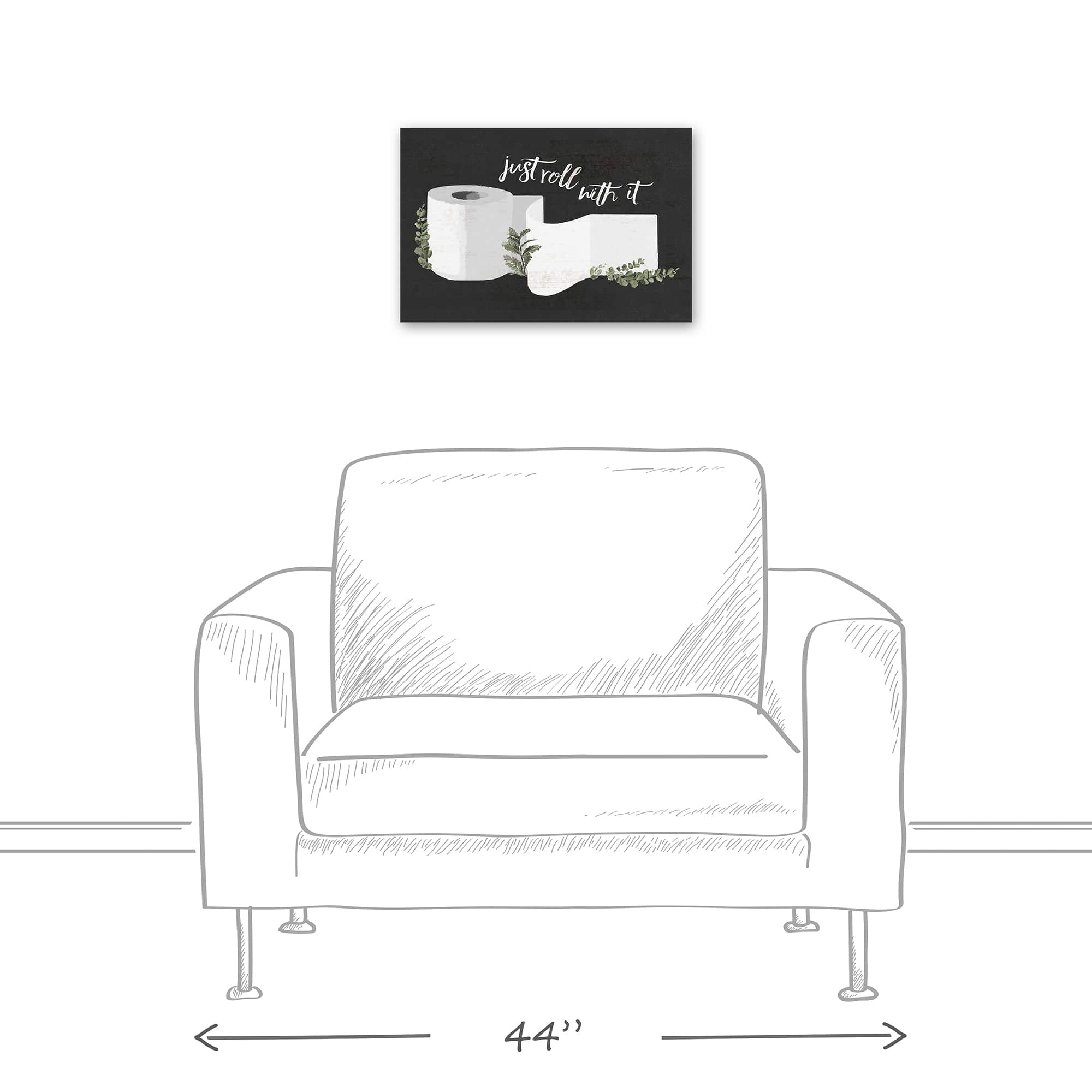 Just Roll With It 18" x 12' Canvas Wall Art