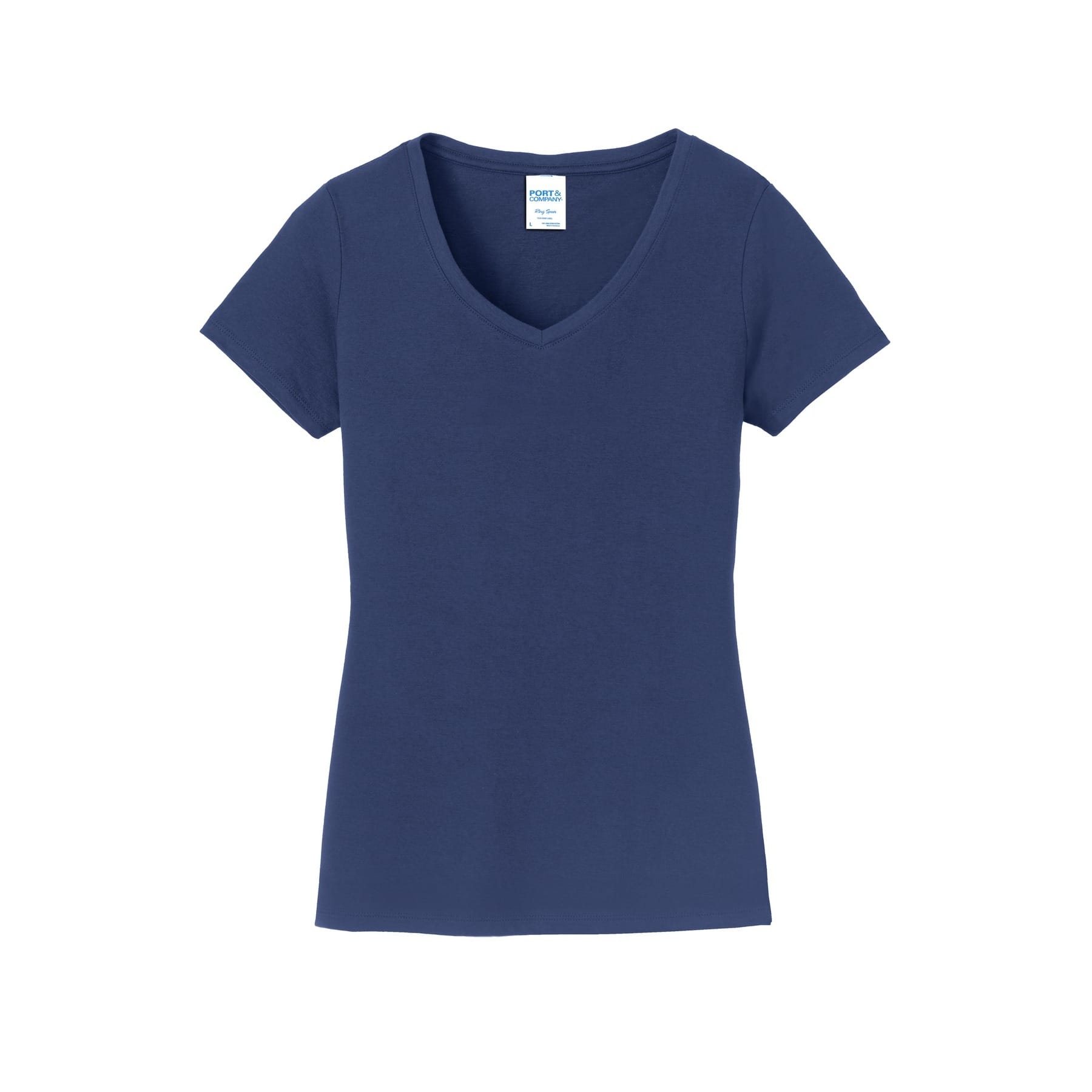 Port & Company&reg; Fan Favorite&trade; Ladies V-Neck T-Shirt in Team Navy Blue | Large | Michaels&reg;