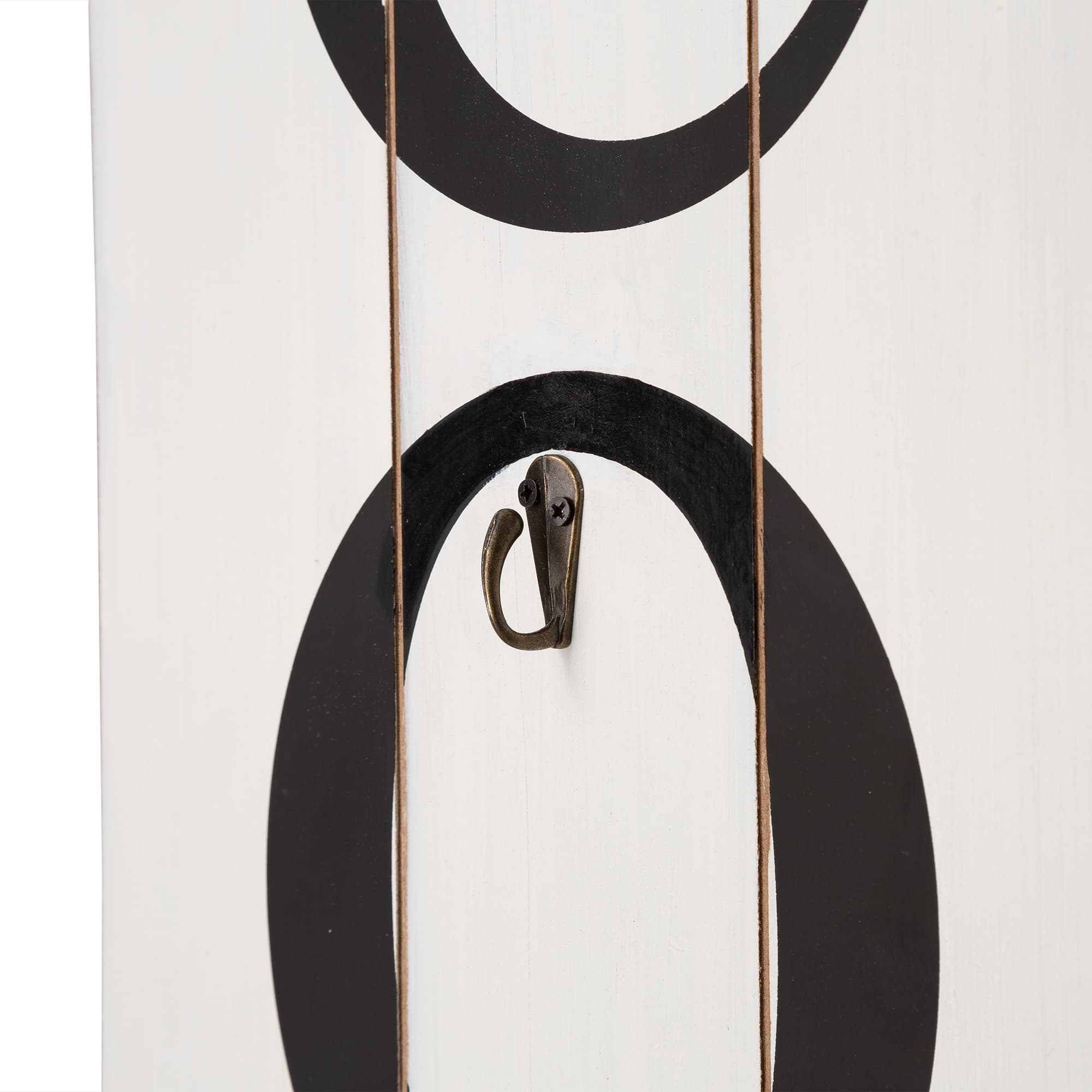 Glitzhome® 5ft. White Welcome Wood Porch Sign with 4 Changeable Wreaths