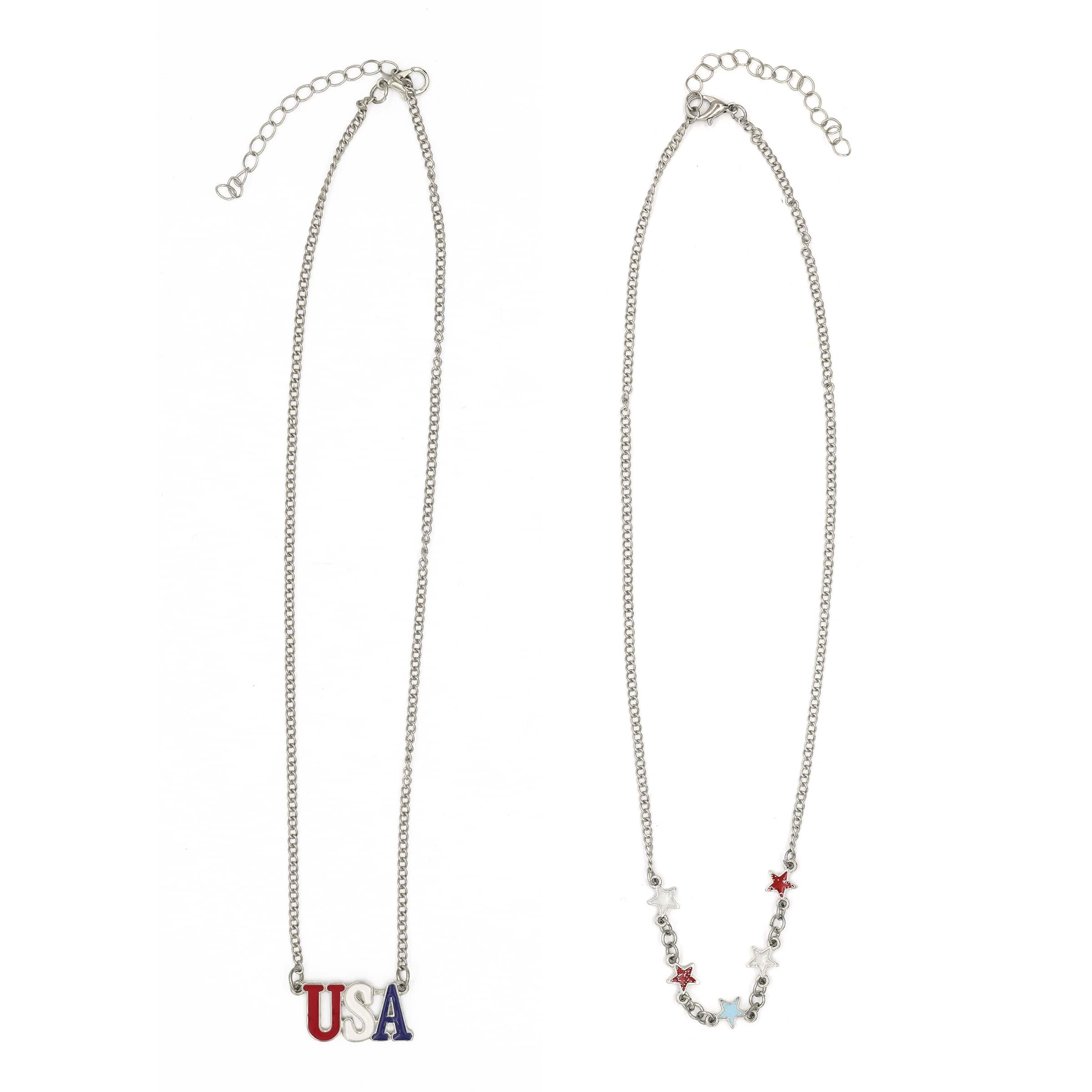 USA & Star Necklaces, 2ct. by Celebrate It™