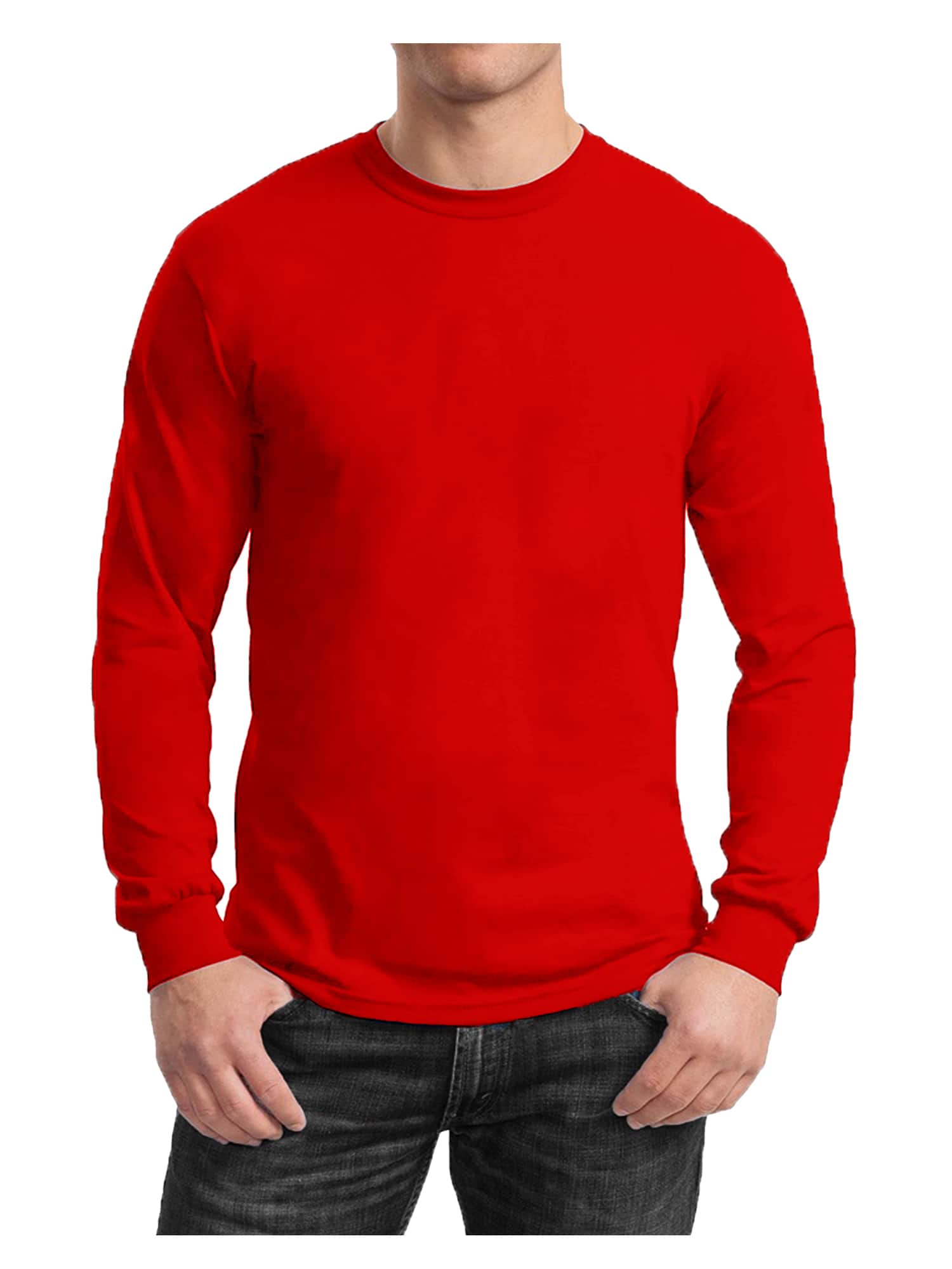 Galaxy by Harvic Long Sleeve Crew Neck Men's T-Shirt