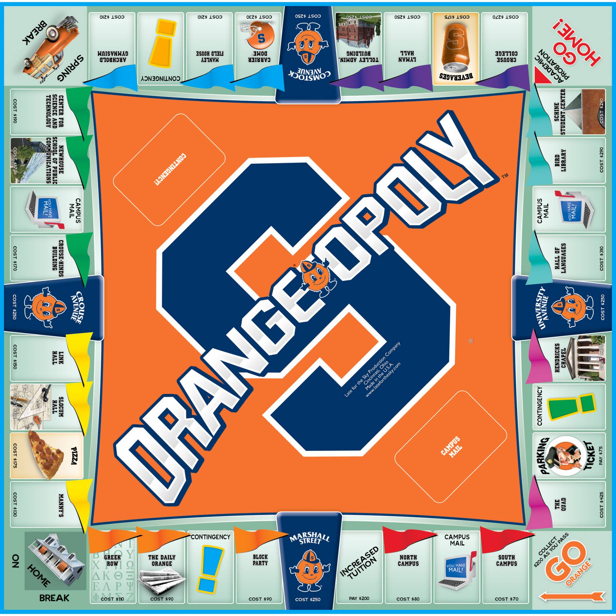 Late For The Sky Orangeopoly Game