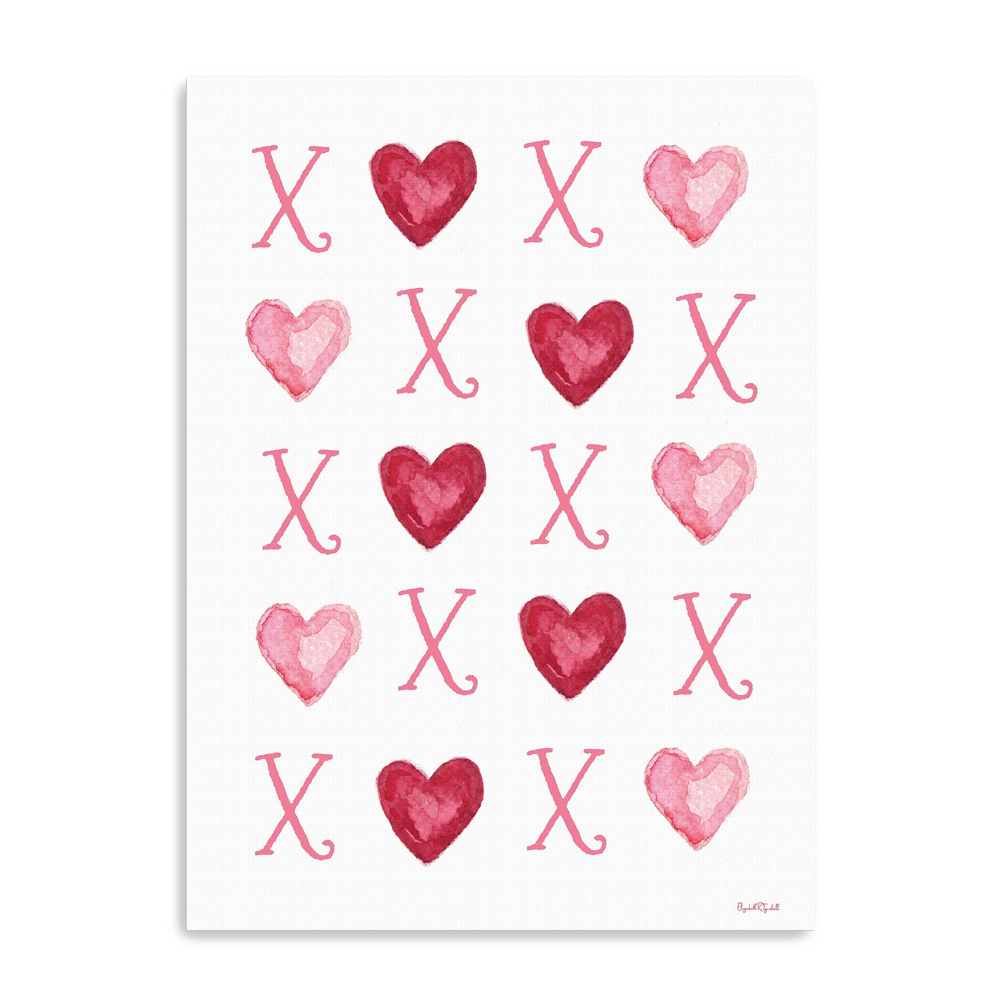 Hugs and Hearts Canvas Giclée Art