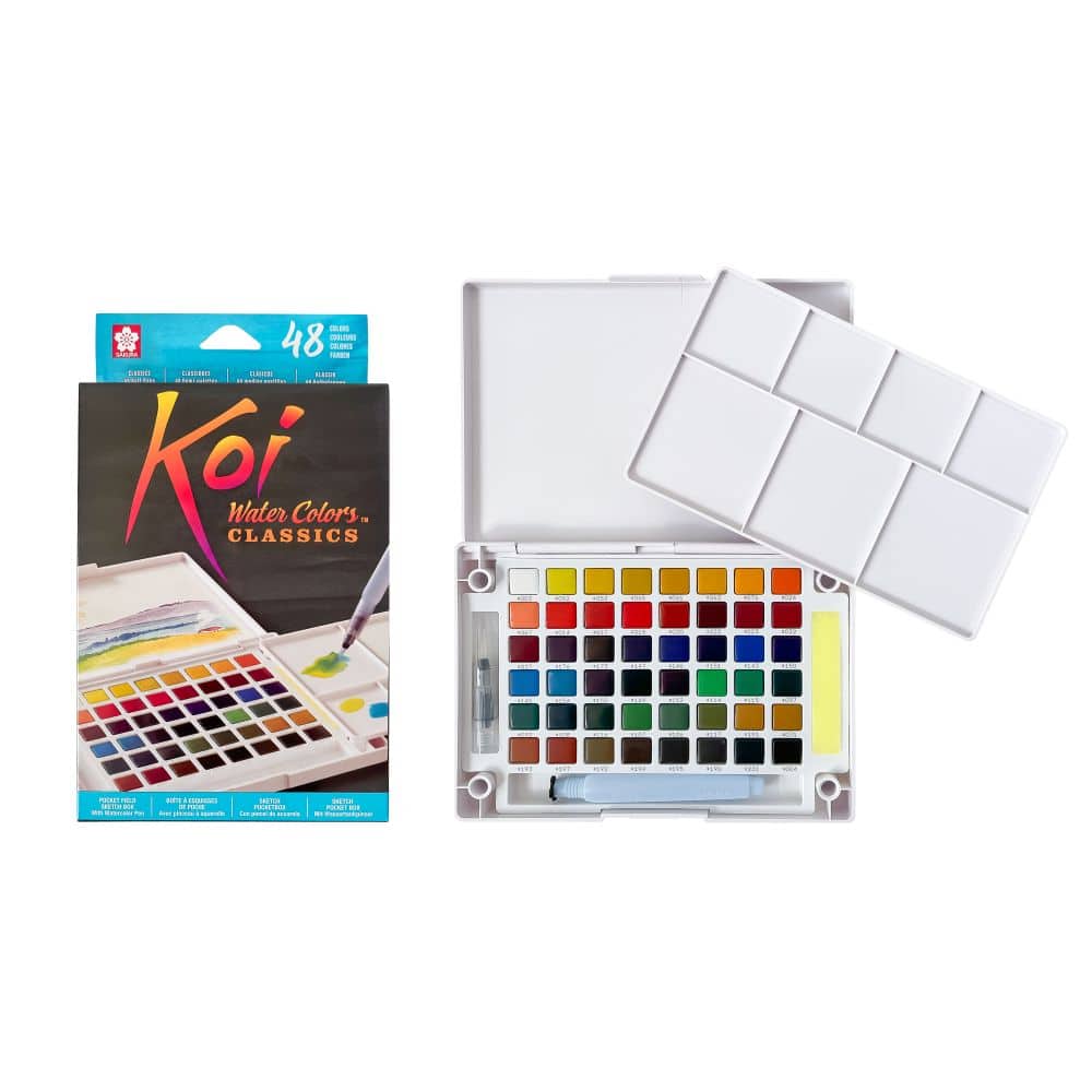 Koi® Water Colors™ Color Classics Pocket Field Sketch Box