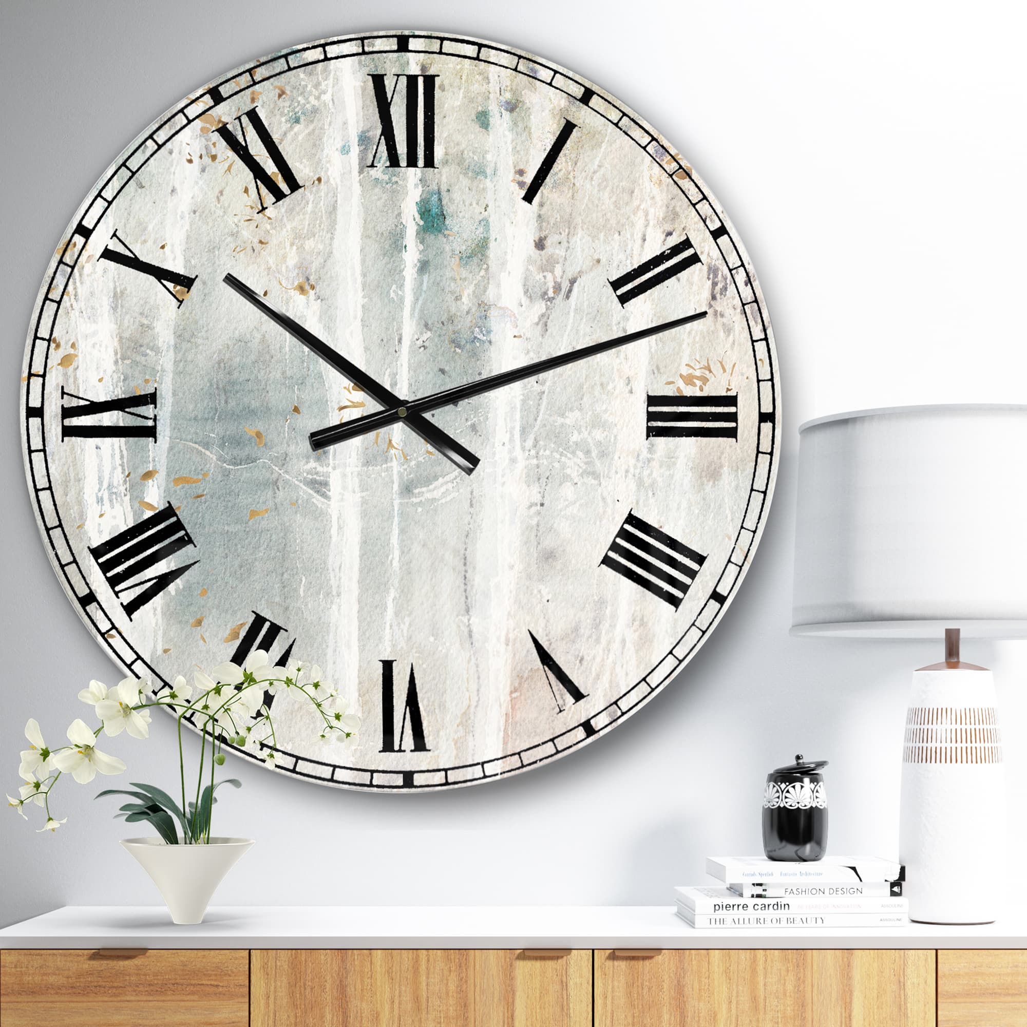 Designart A Woodland Walk Into The Forest VI Traditional Wall Clock