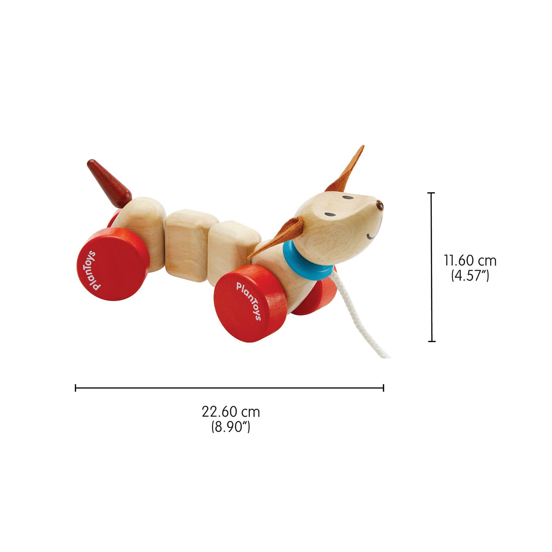 PlanToys Happy Puppy Wooden Pull Toy