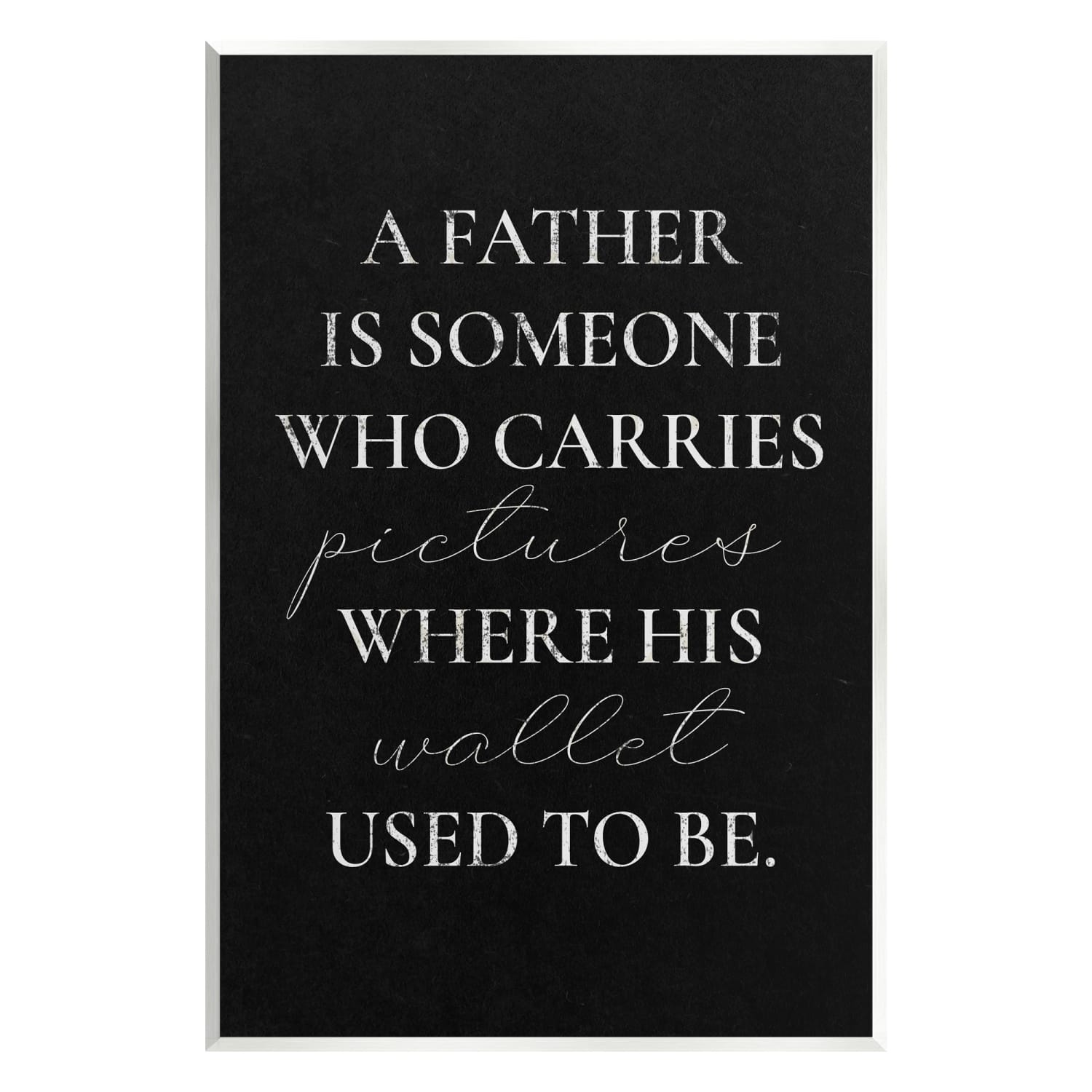 Stupell Industries Pictures Where Wallet Used To Be Father Wall Plaque Art