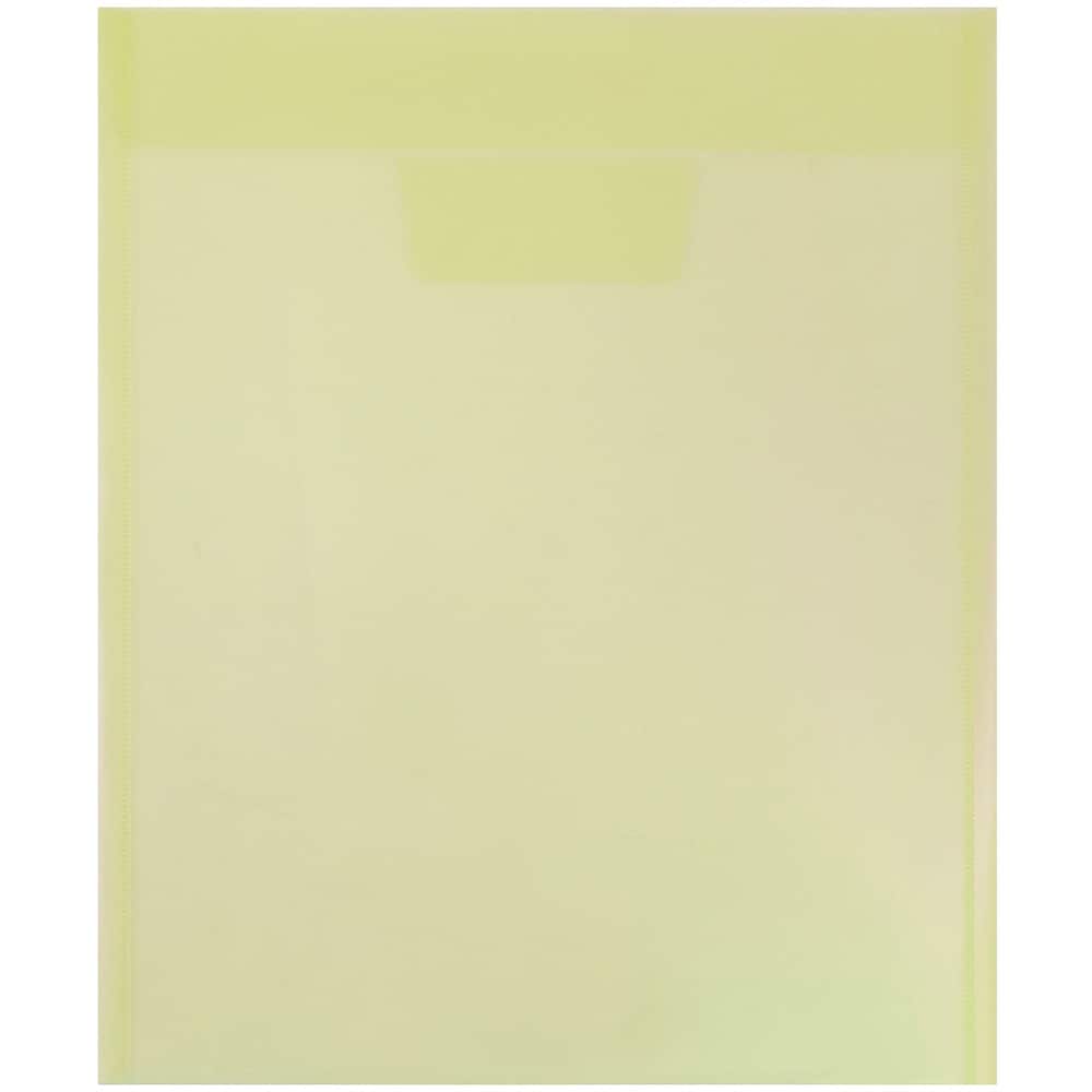 JAM PAPER Plastic Tuck Flap Letter Open End Envelopes