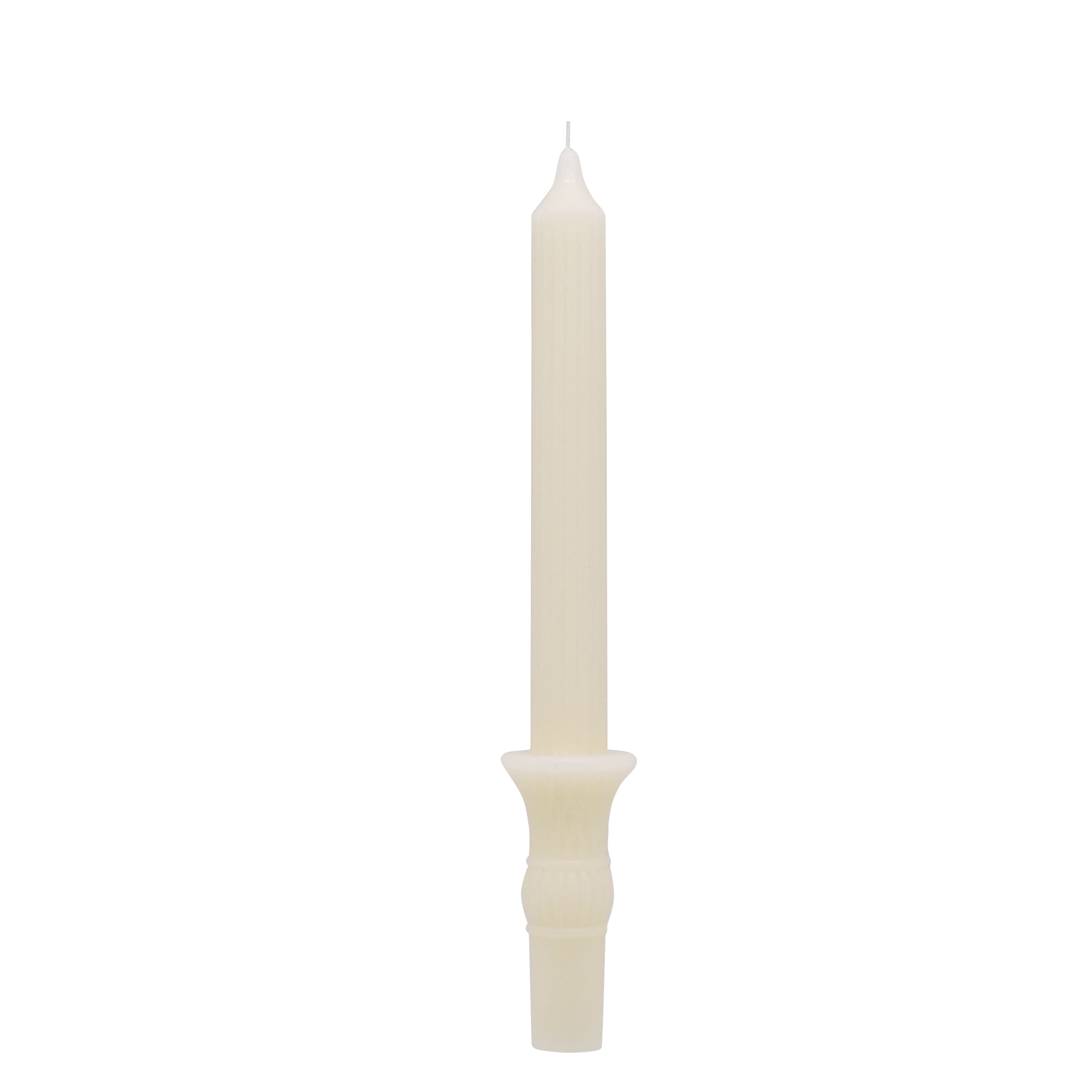 10" Ivory Twist Unscented Taper Candle by Ashland®