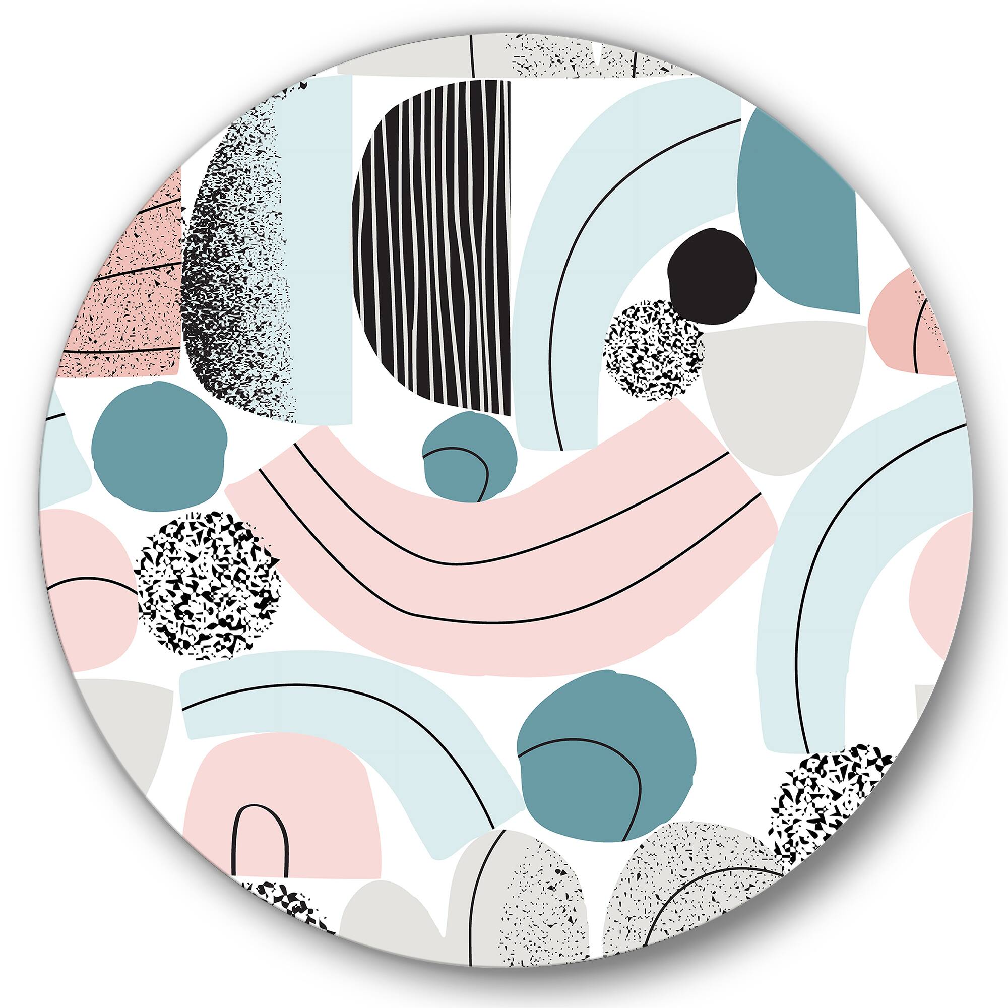 Designart - Colorful Art Collage In Pastel Colors