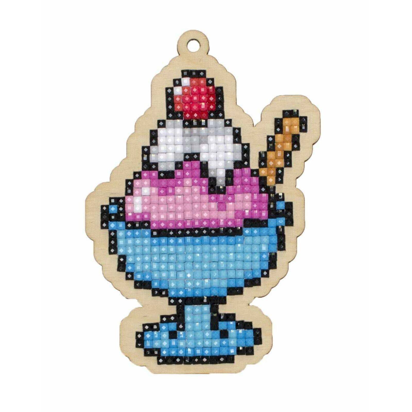 Wizardi Diamond Painting Ornament Kit Ice Cream