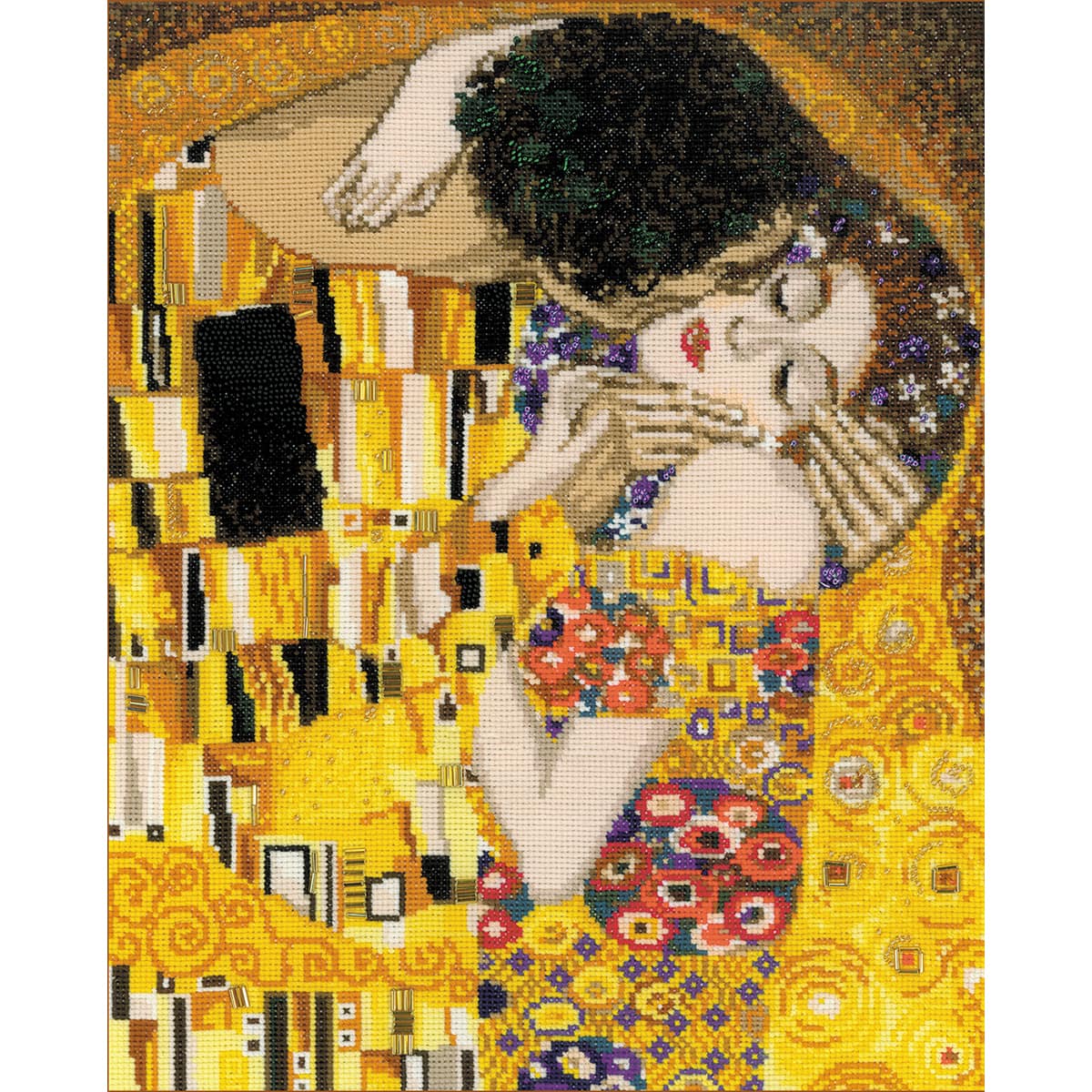 RIOLIS® The Kiss G. Klimt's Painting Counted Cross Stitch Kit