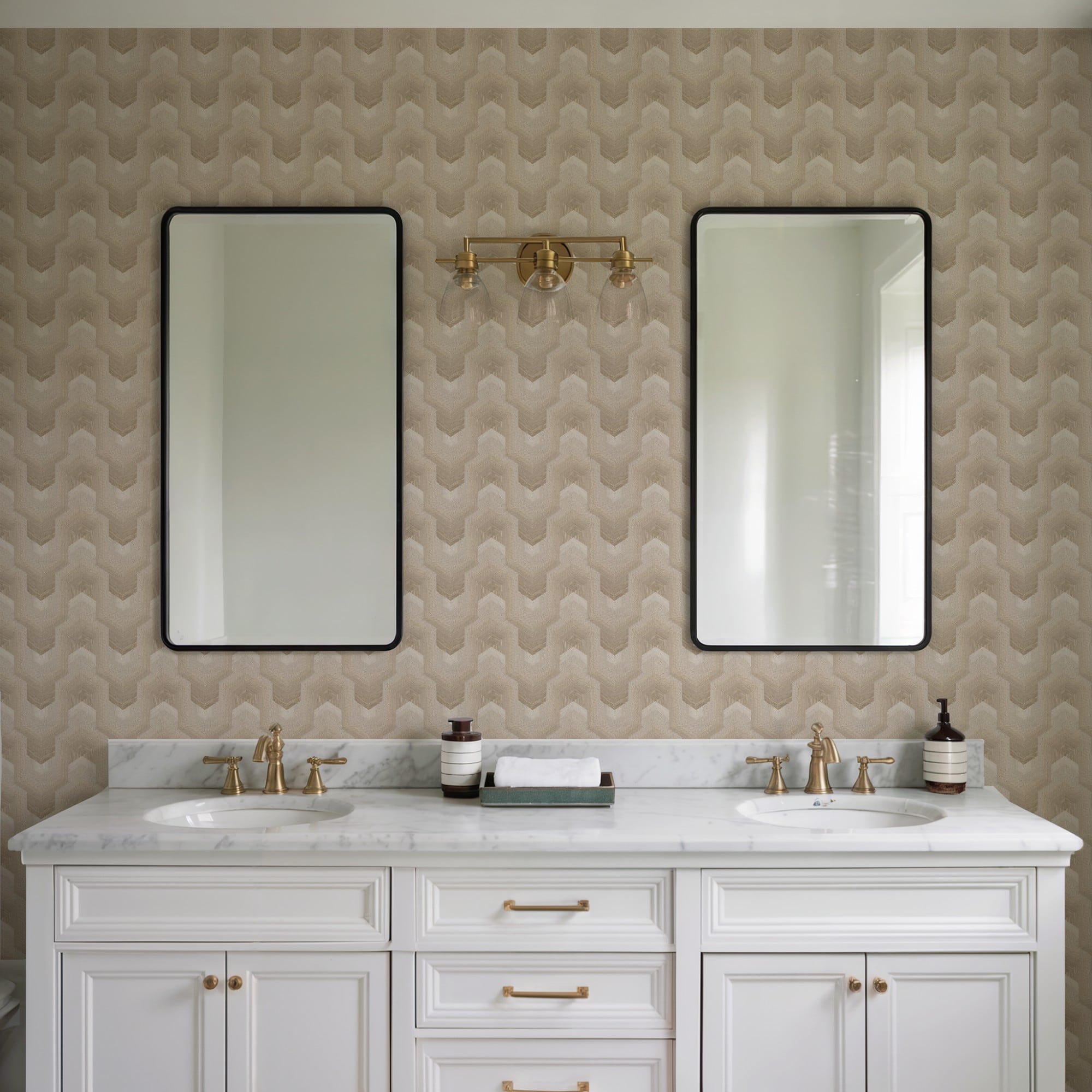 Designs Direct Embroidered Polygonal Dream Wallpaper