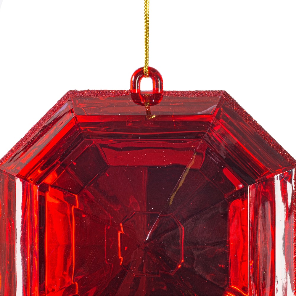 Vickerman 6" Square Glitter Jewel Ornaments