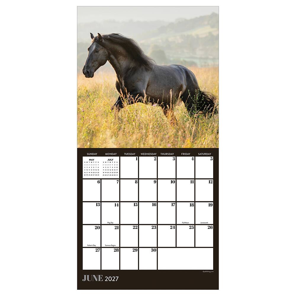 2027 Horses Mini Calendar