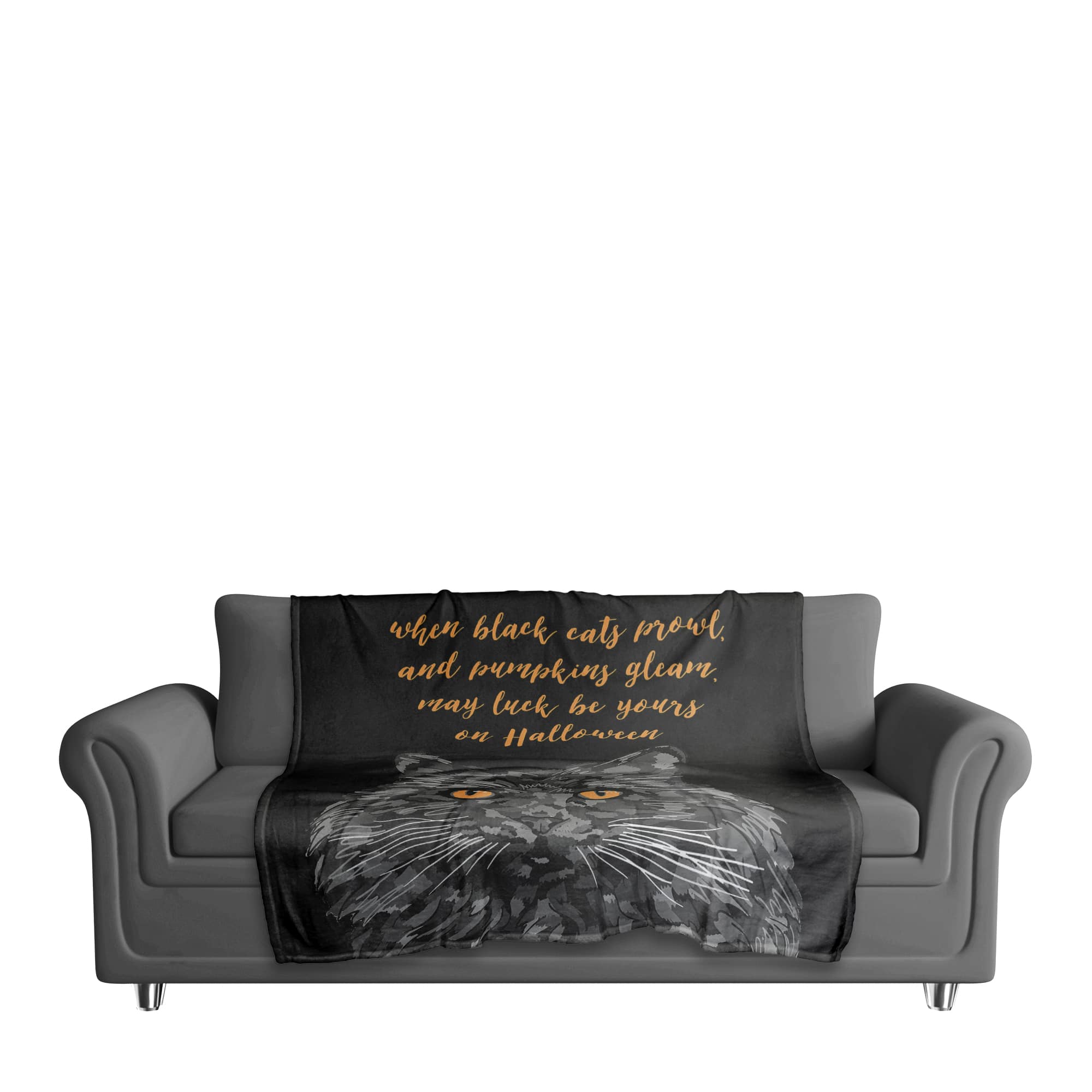 May Luck Be Yours On Halloween Throw