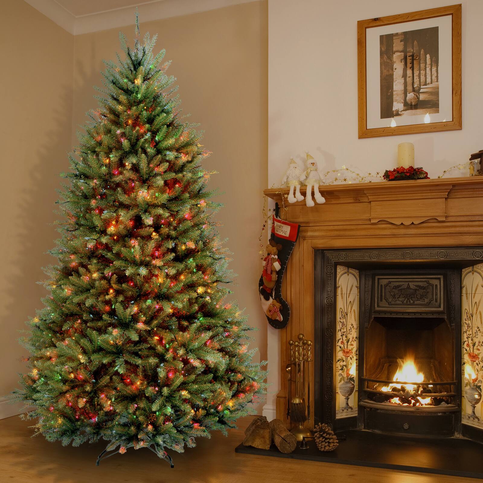 ft. Pre-Lit Dunhill® Fir Full Artificial Christmas Tree