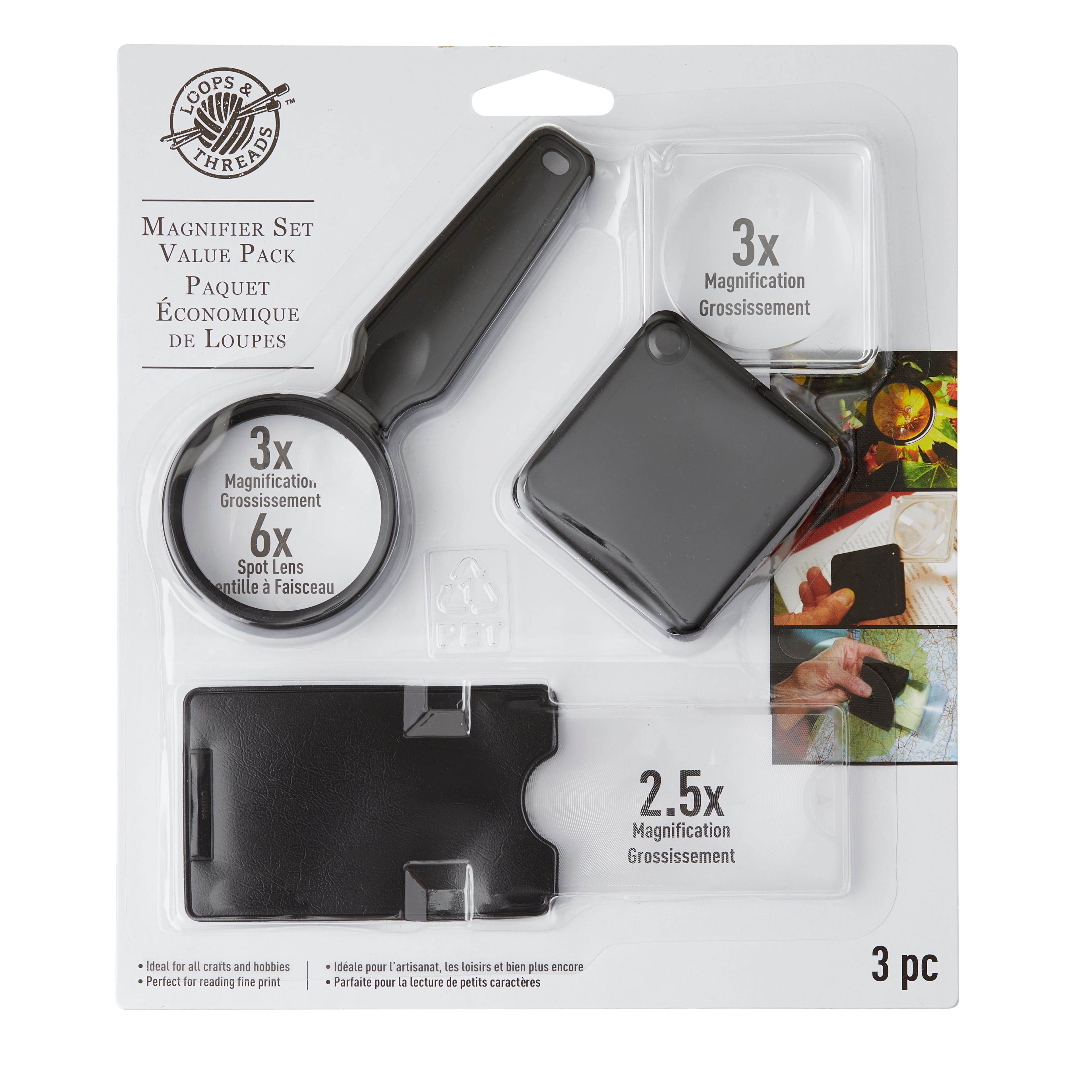 12 Pack: Magnifier Set Value Pack by Loops & Threads®