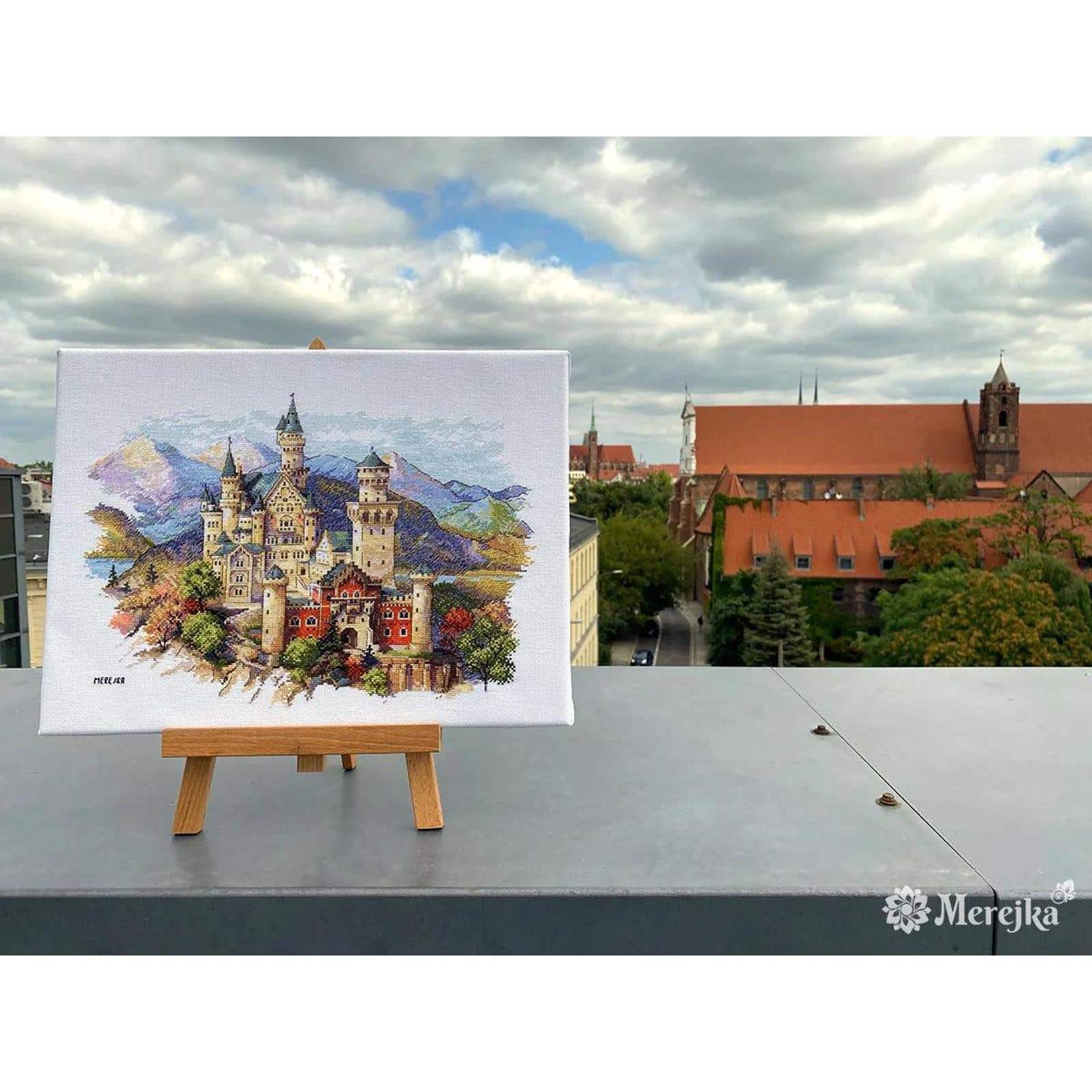 Merejka Neuschwanstein Castle Counted Cross Stitch Kit