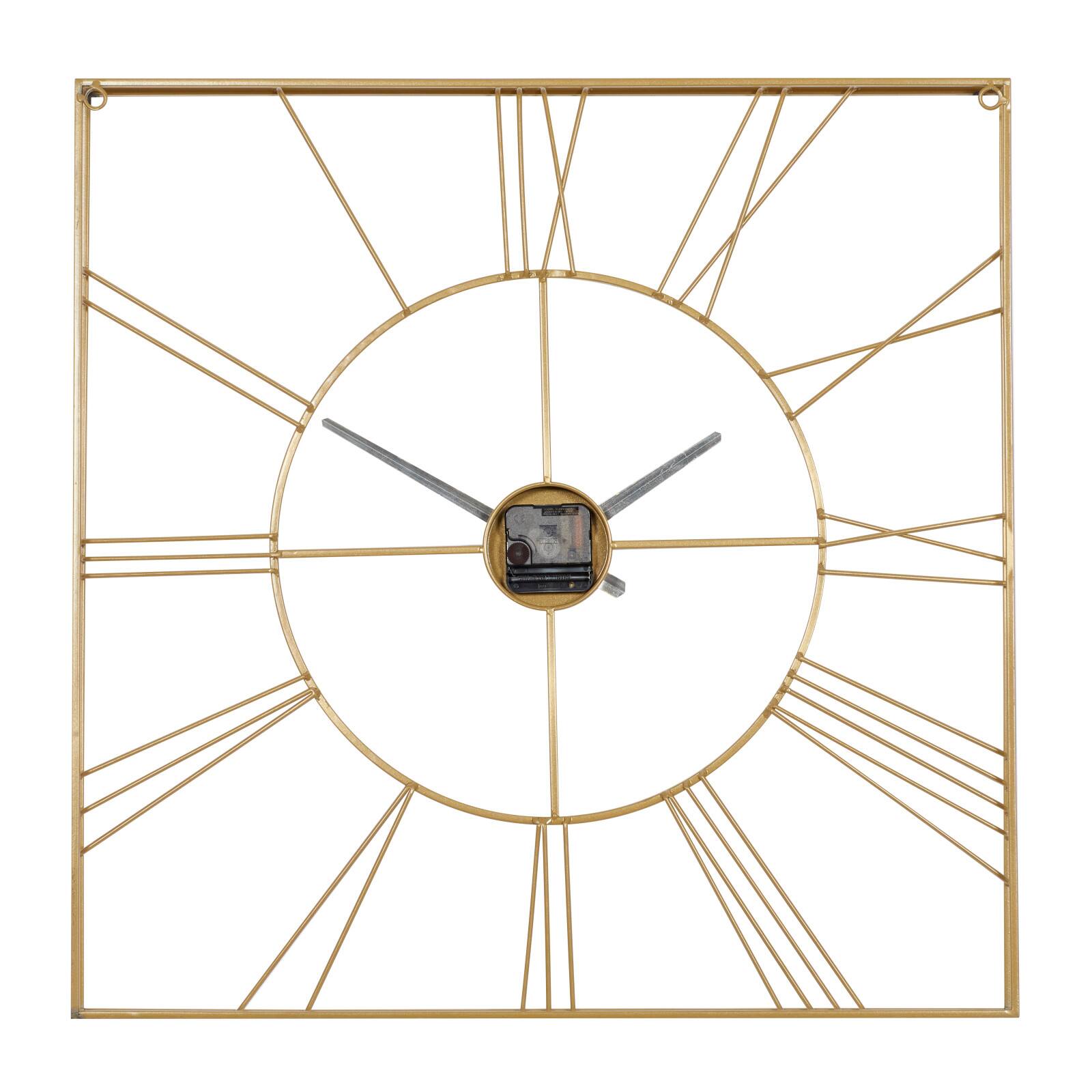 CosmoLiving by Cosmopolitan 24" Metal Square Wall Clock