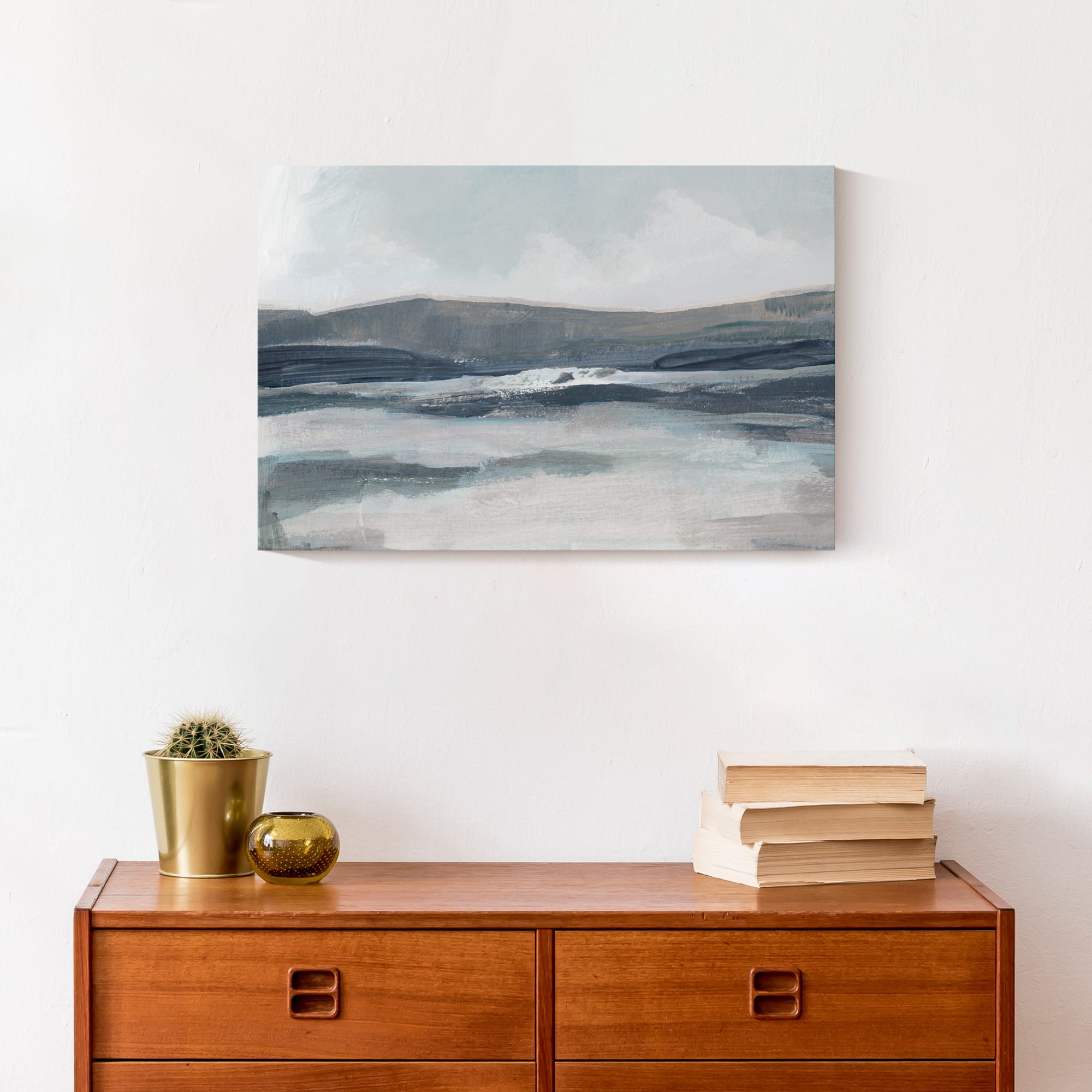 Blue Mountainscape 18" x 12' Canvas Wall Art