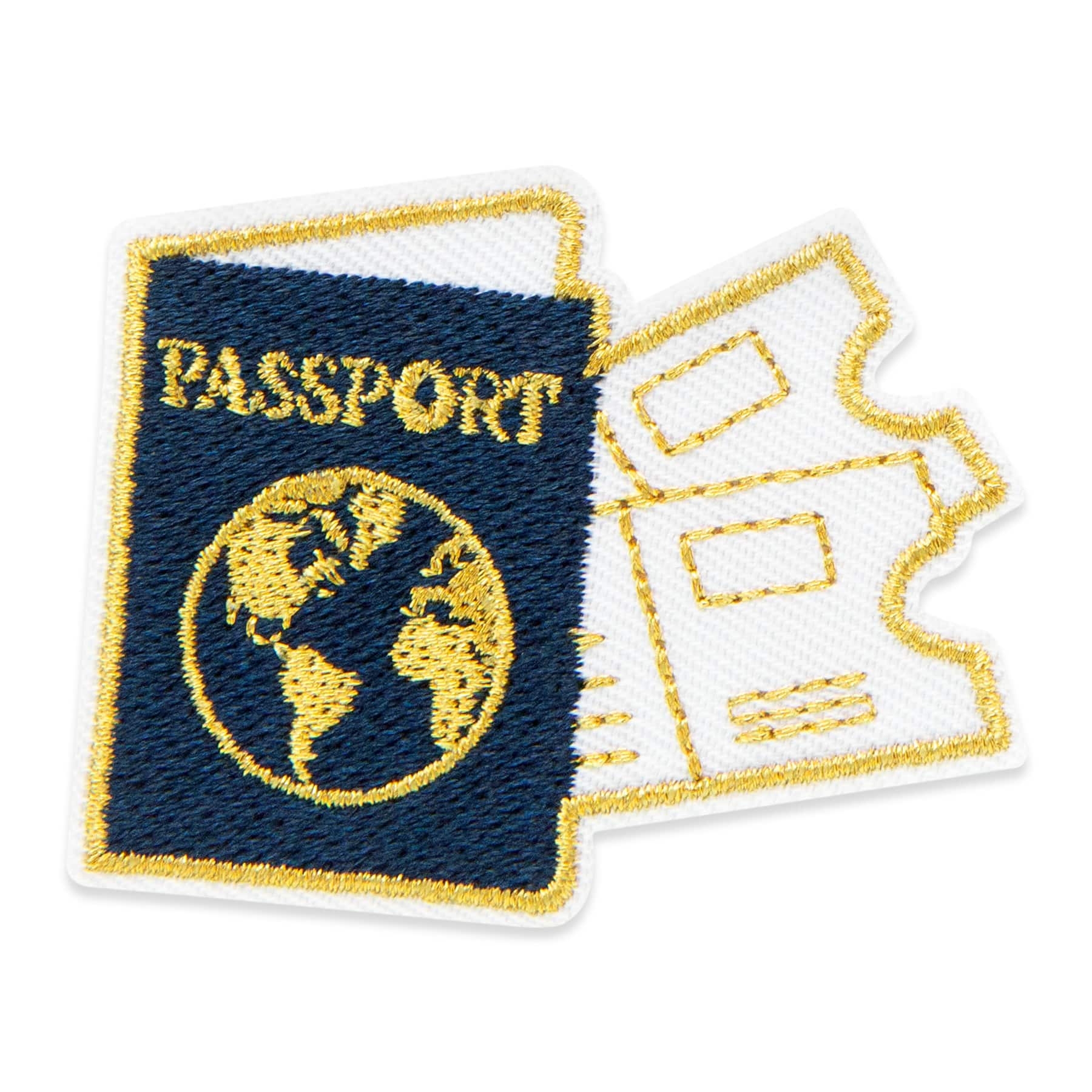 Passport Embroidered Iron-On & Adhesive Patch by Make Market®