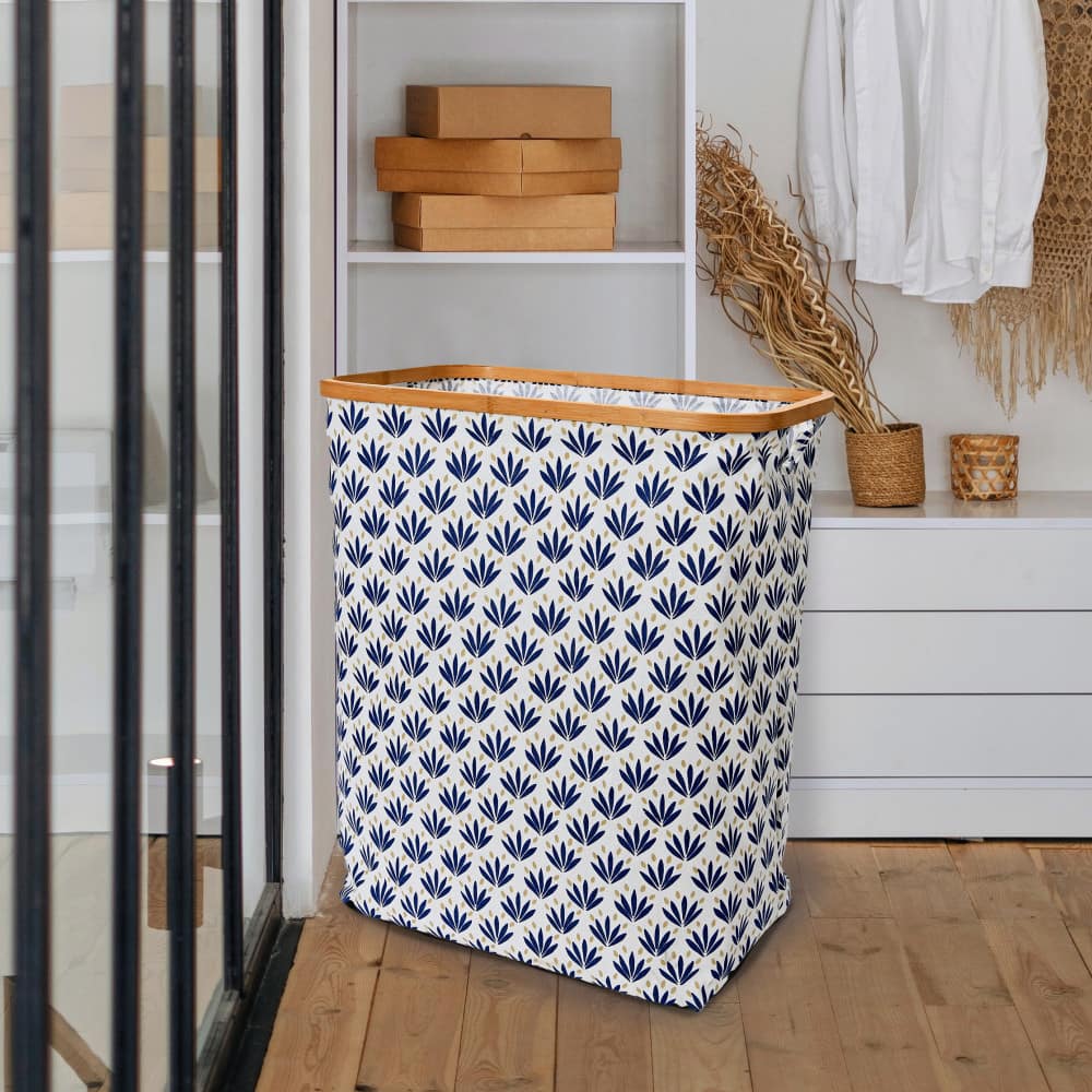 Household Essentials Krush Bamboo Rimmed Hamper (Rectangular