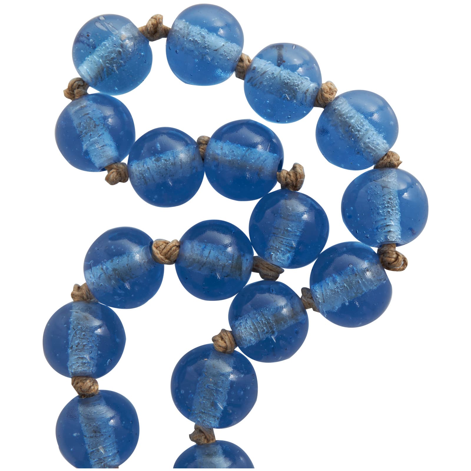 4ft. Glass Handmade Round Beaded Garland with Tassel