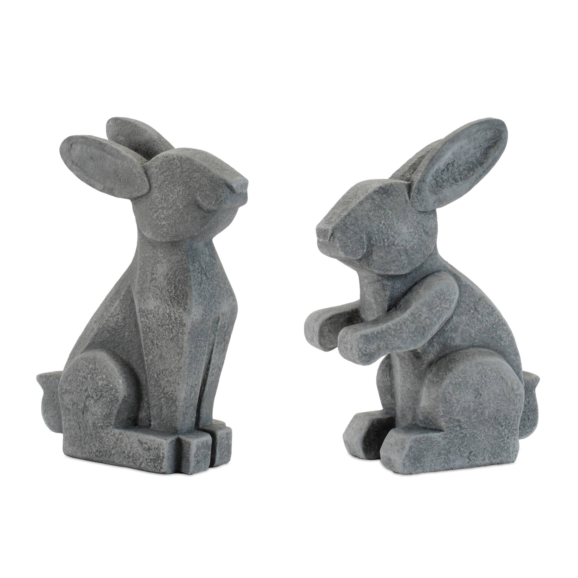 Melrose Modern Sitting Bunny Figurines Set