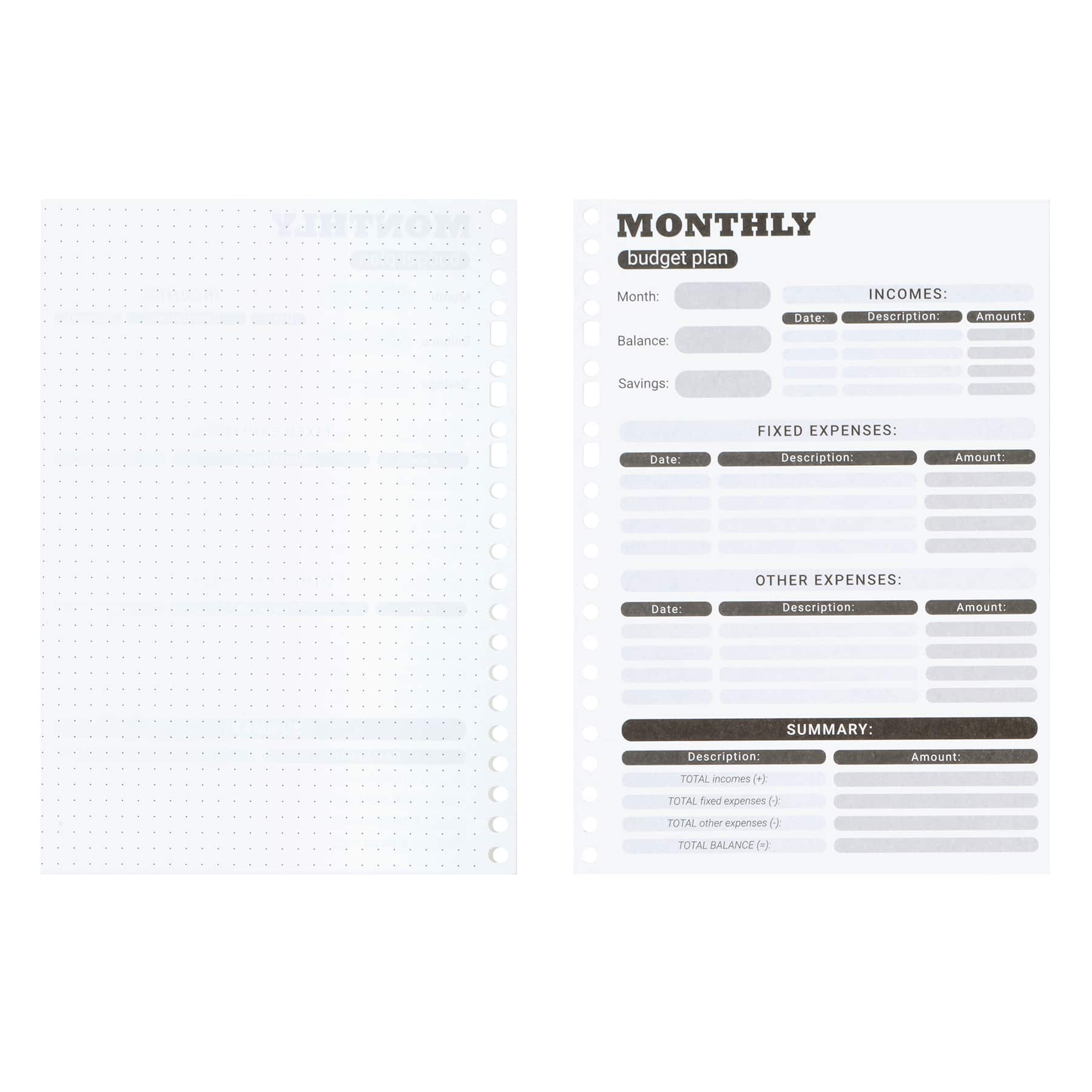 5.8" x 8.2" A5 Budget Fill Paper, 50 Sheets by Recollections™