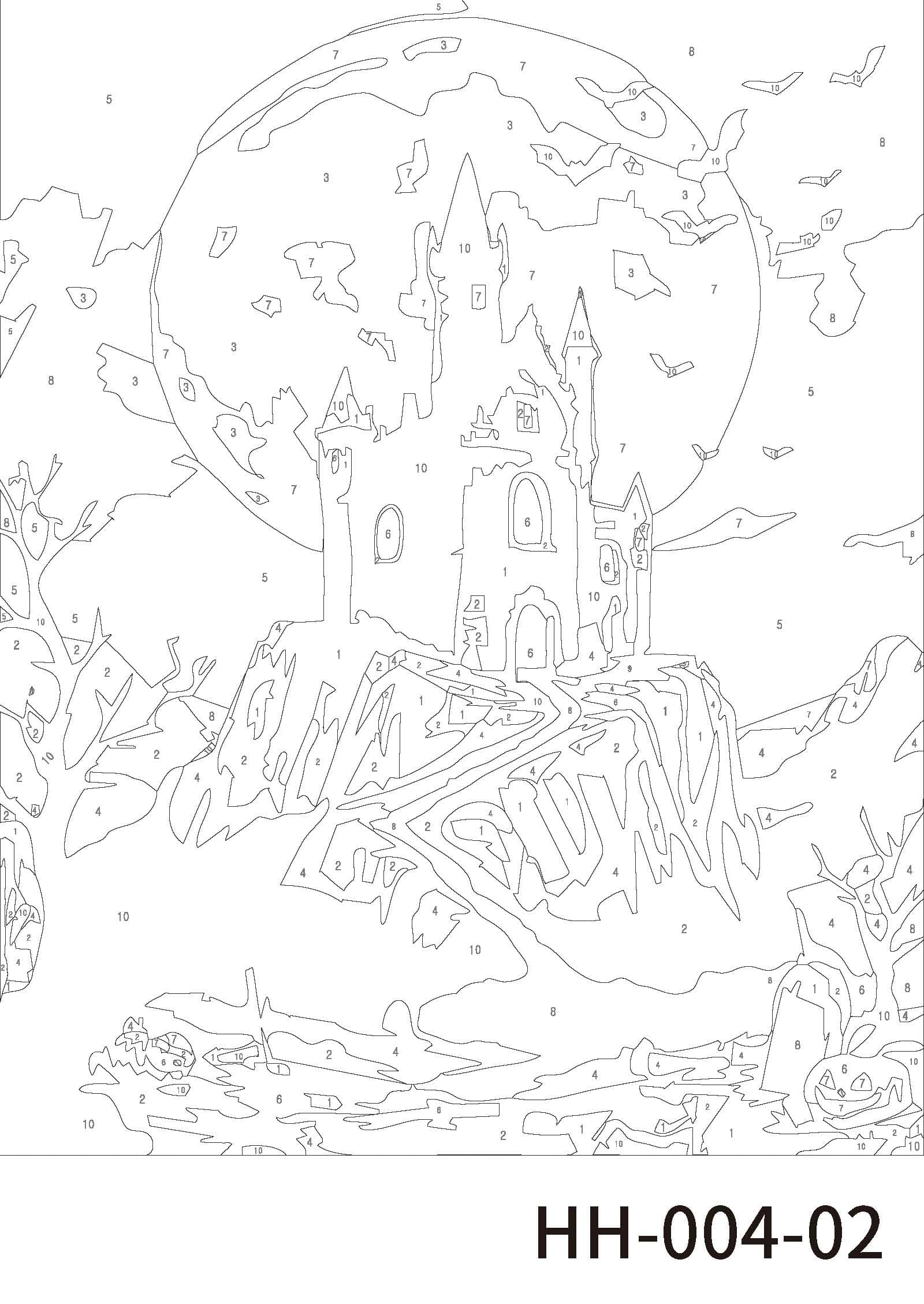 Haunted Houses Paint Marker-by-Number Kit by Artist's Loft®