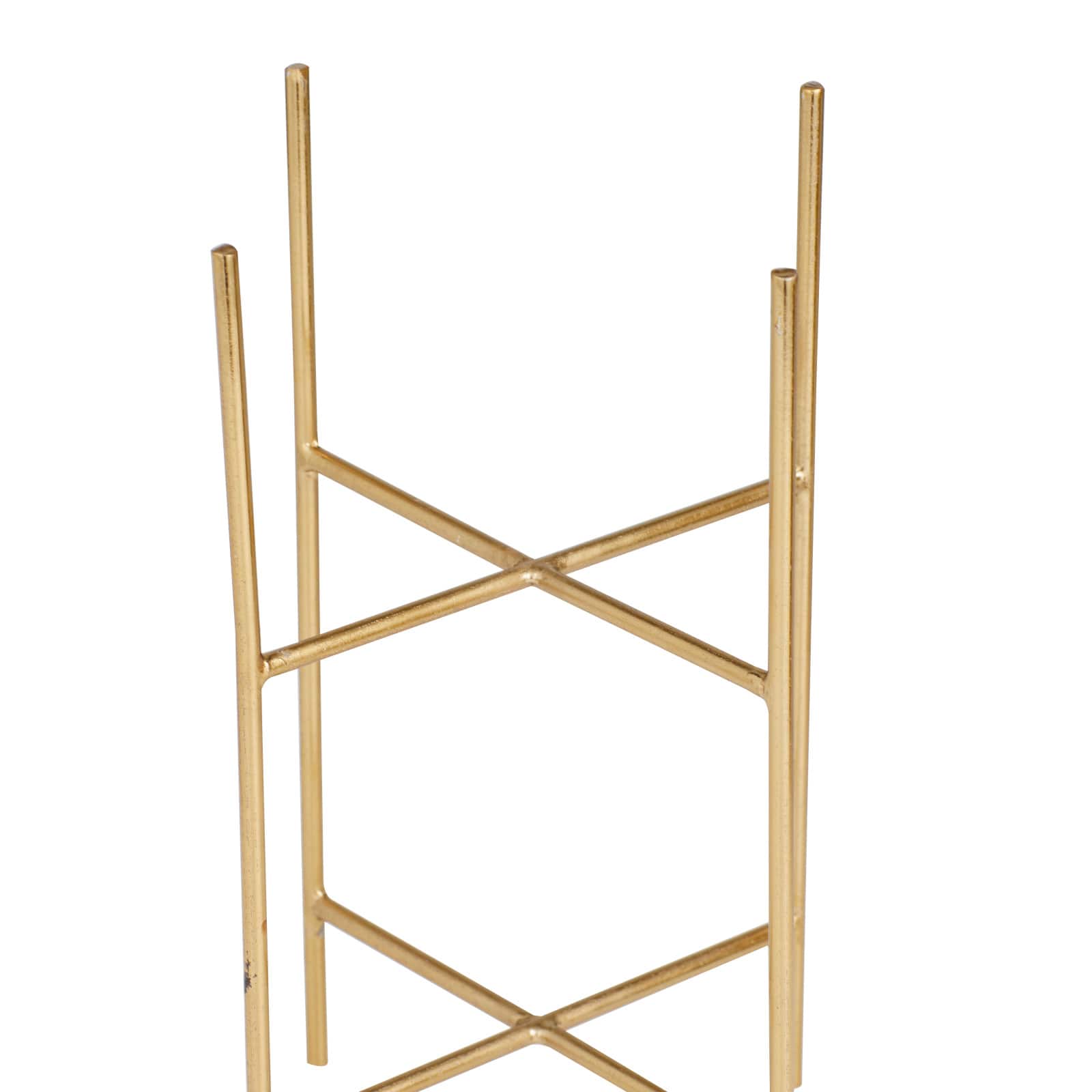 Gold Modern Planter, Set of 2" 6", 5"