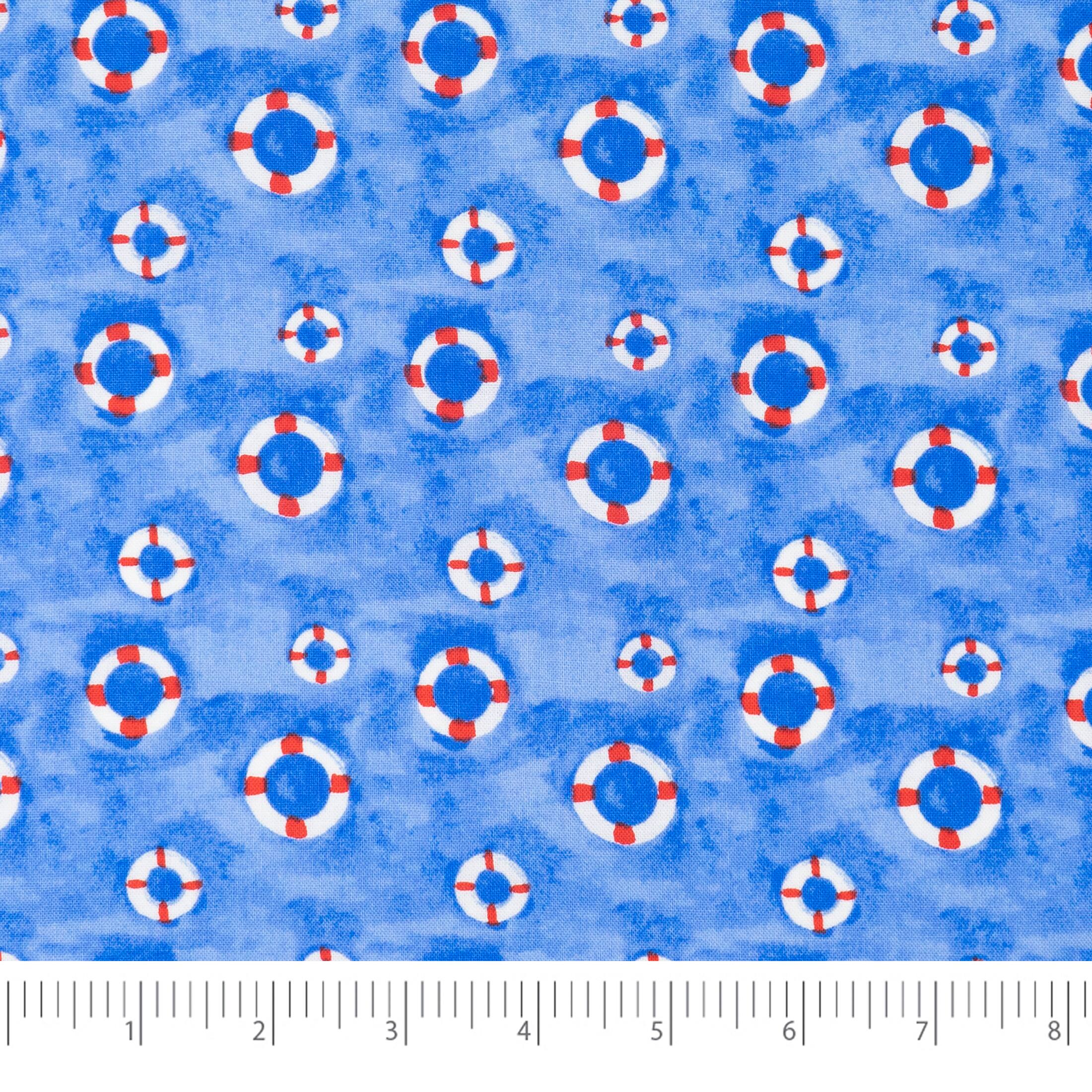Stitch & Sparkle Paul Brent 44" Swim Ring Cotton fabric