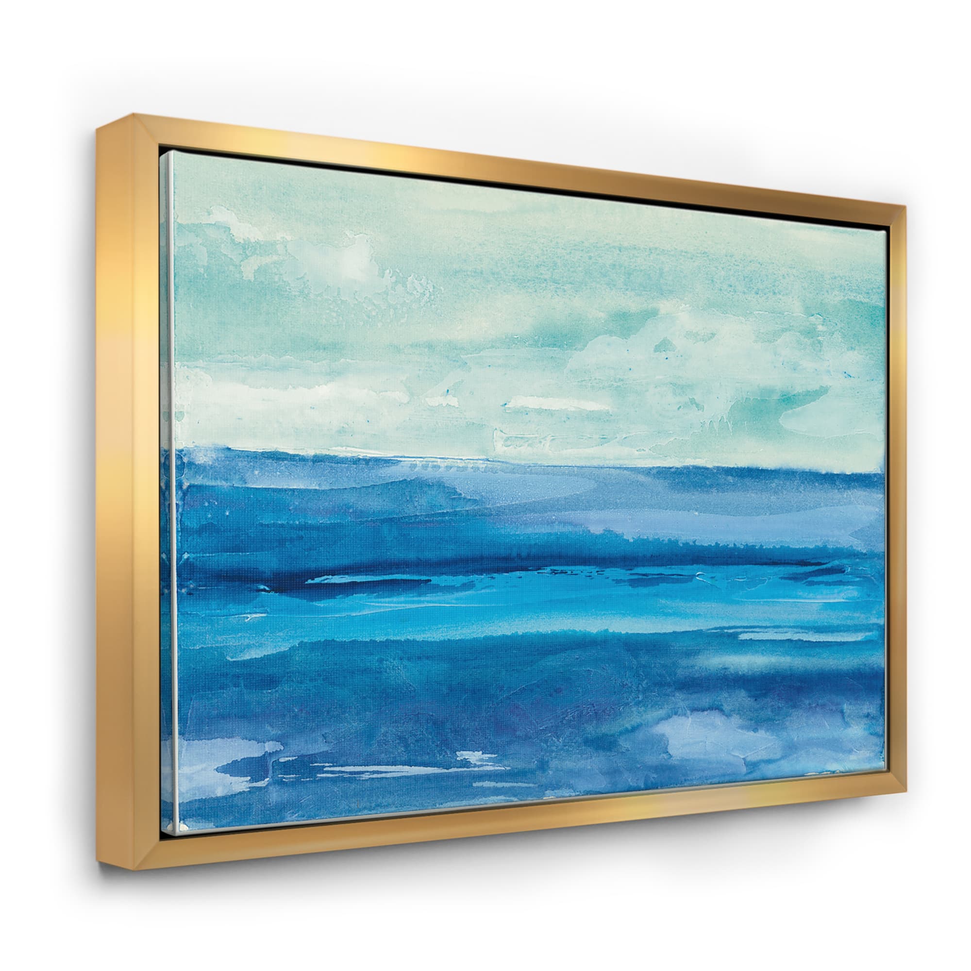 Designart - Out to Sea - Nautical & Beach Canvas in Gold Frame