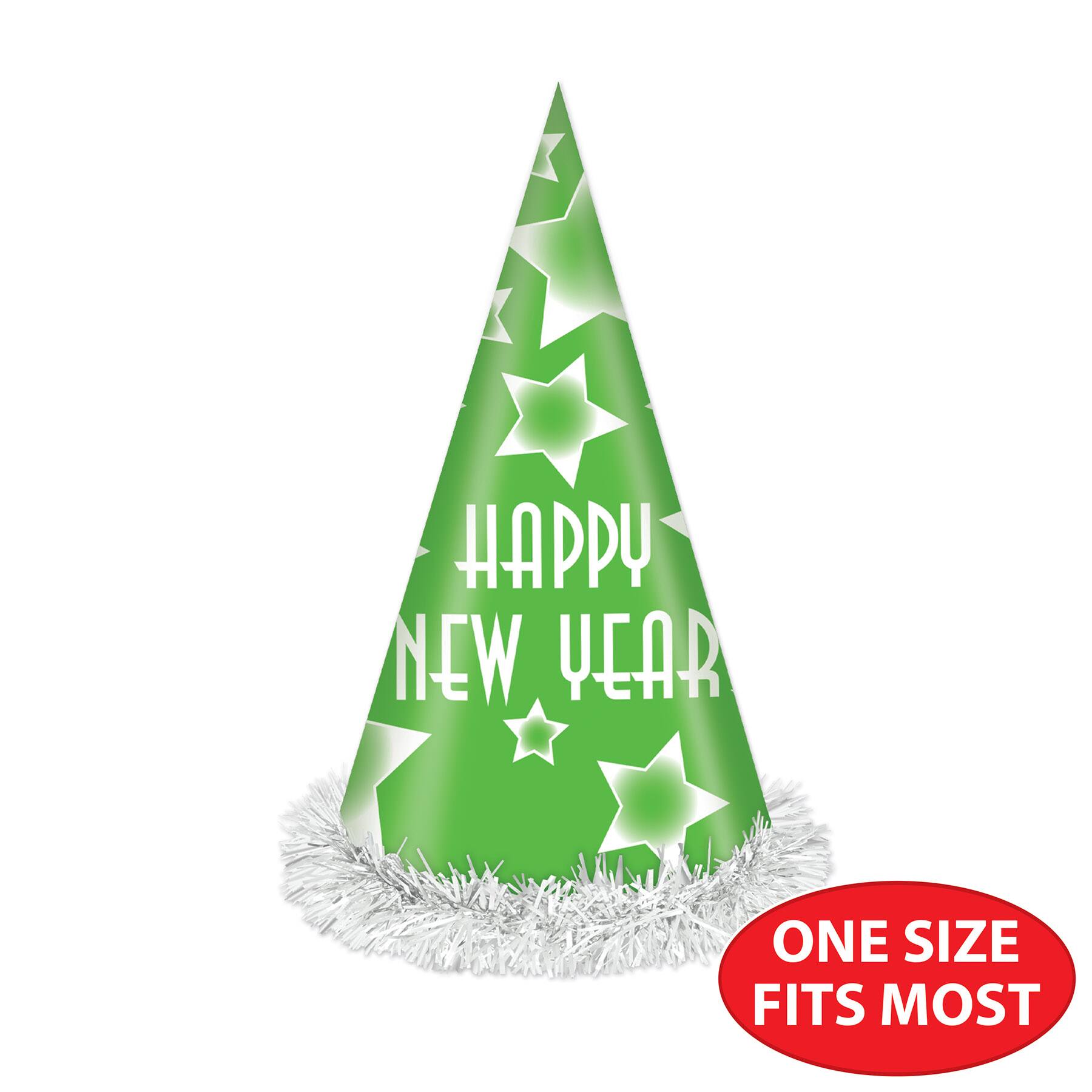 Beistle 12" Happy New Year Party Hats, 25ct.