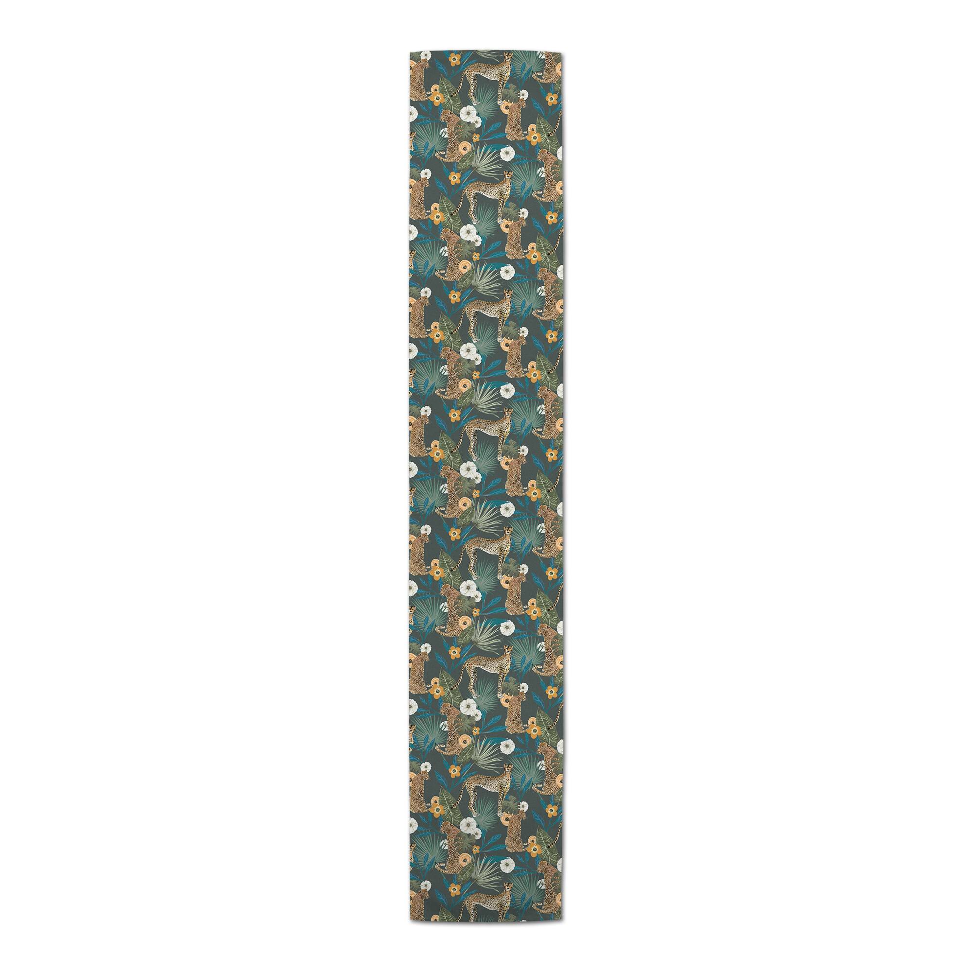 72" Tropical Cheetah Cotton Twill Runner