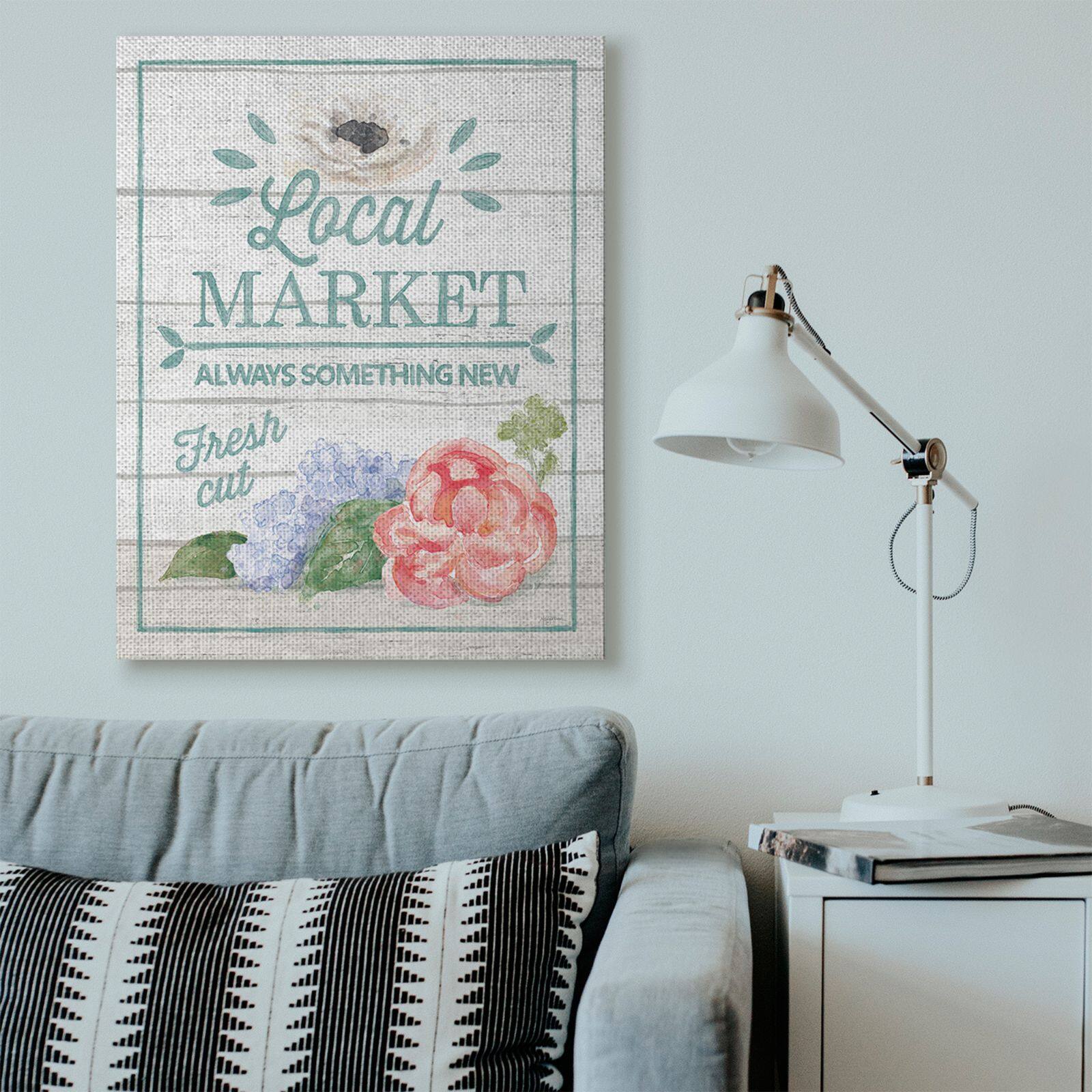 Stupell Industries Local Market Canvas Wall Art